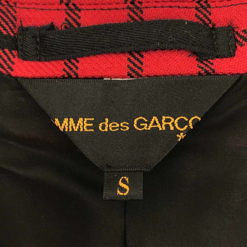 Comme des Garcons Comme des Garcons Red retro plaid split design long suit j Size S / US 4 / IT 40 - 7 Thumbnail