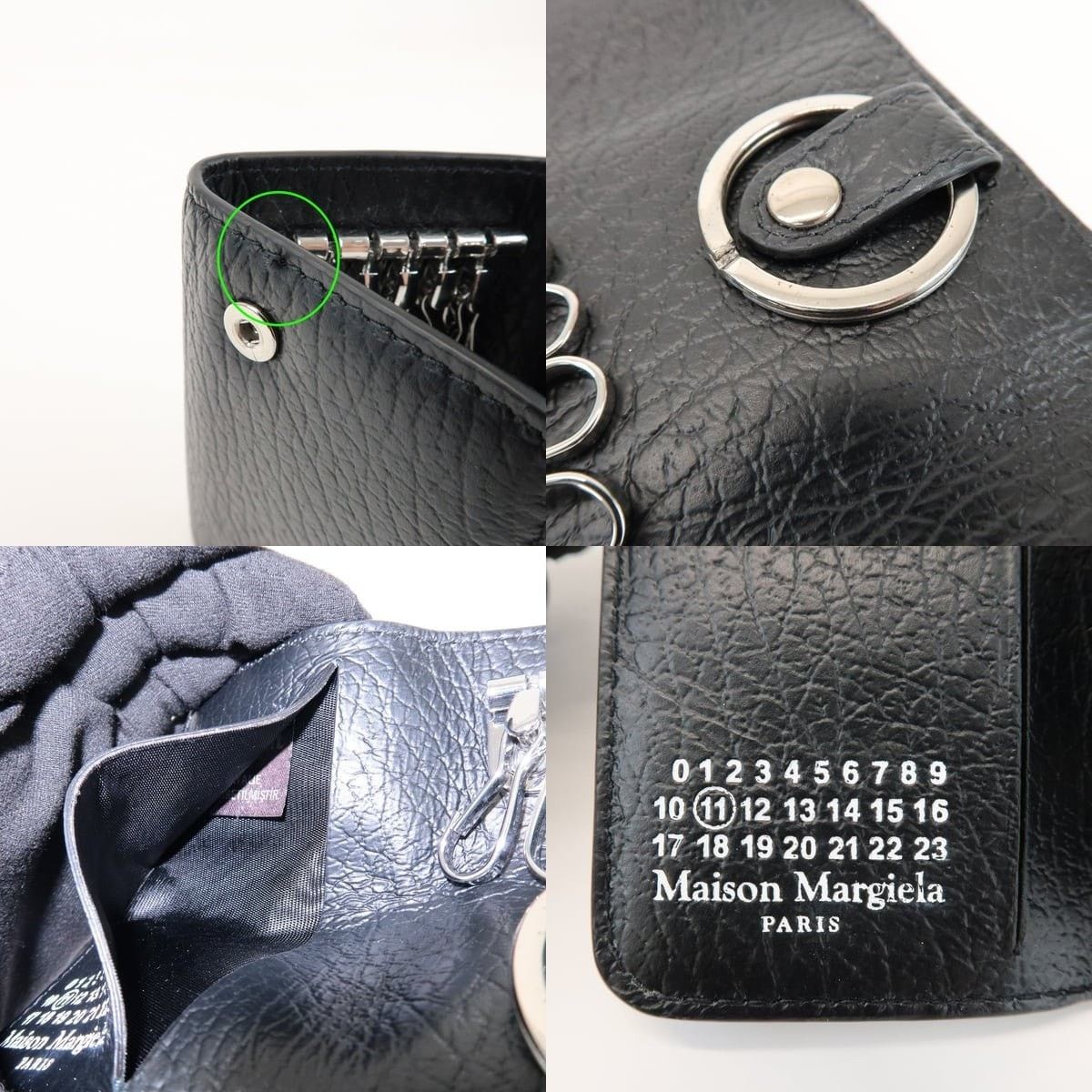 Maison Margiela Maison Margiela Calfskin Key Holder Black Size ONE SIZE - 6 Thumbnail