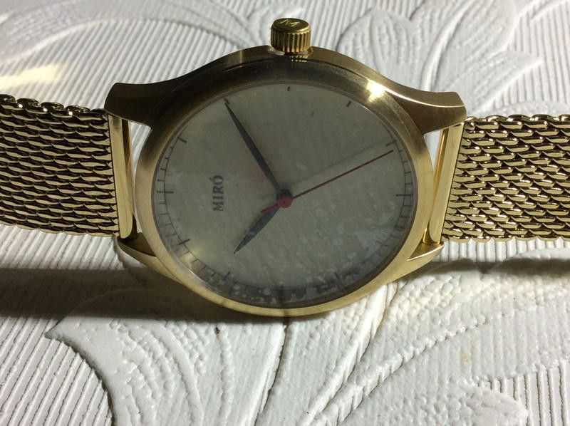 Designer Miro gold Men's mesh Watch Size ONE SIZE - 5 Thumbnail