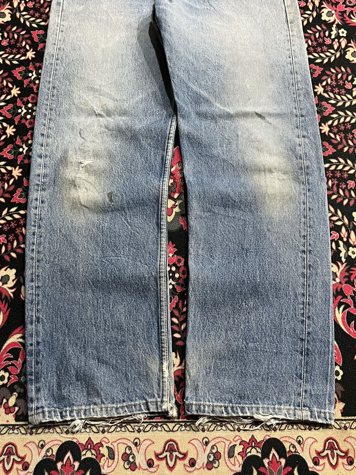 Levi's Vintage Y2K Levi’s 501 Blue Washed Straight Leg Jeans Size US 33 - 11 Thumbnail