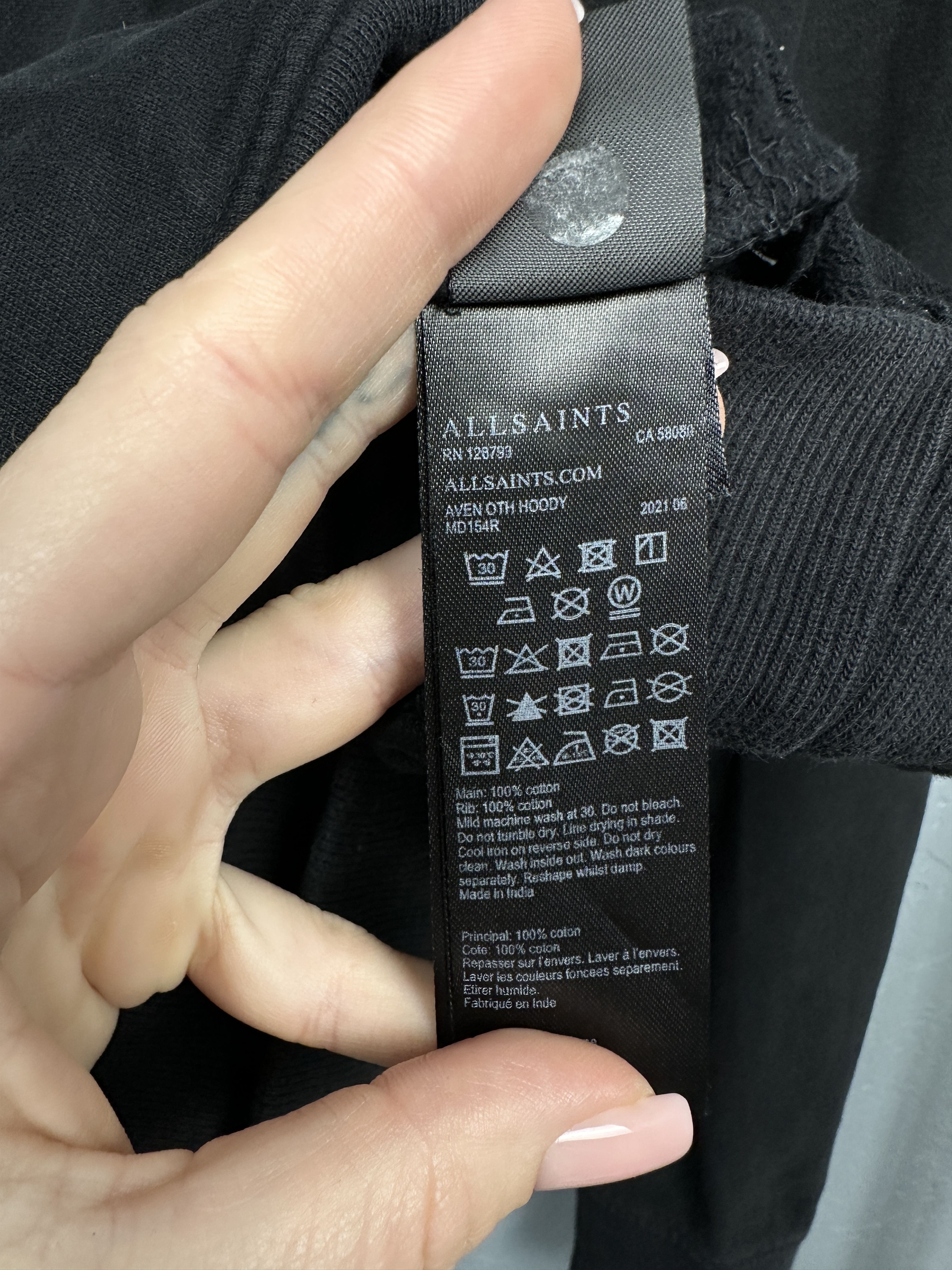 Allsaints Allsaints Vintage Mens Aven OTH Hoodie Size US L / EU 52-54 / 3 - 5 Thumbnail