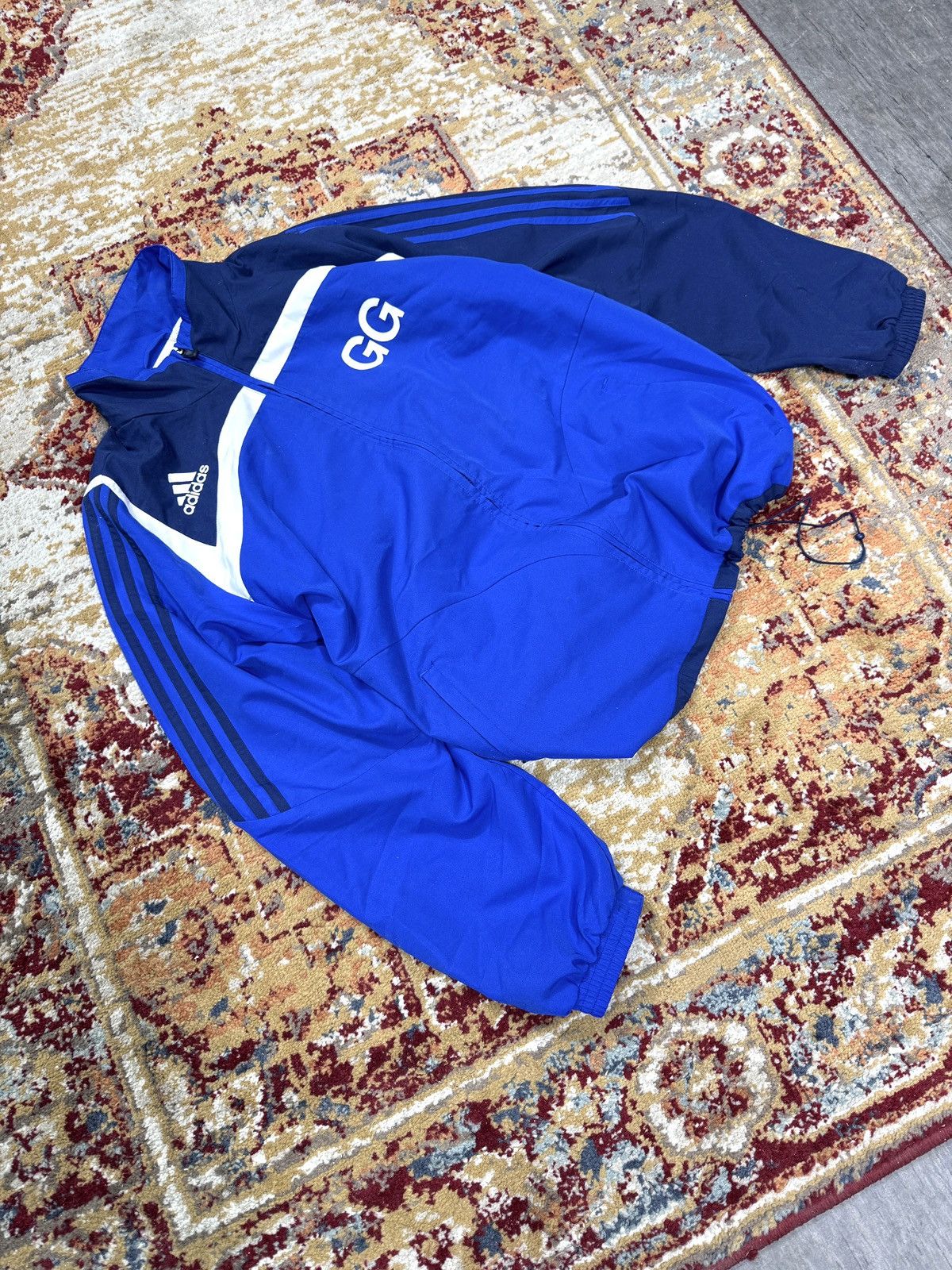 Adidas Y2K Adidas "GG" Soccer Jacket Football Blokecore Vintage Size US L / EU 52-54 / 3 - 1 Thumbnail