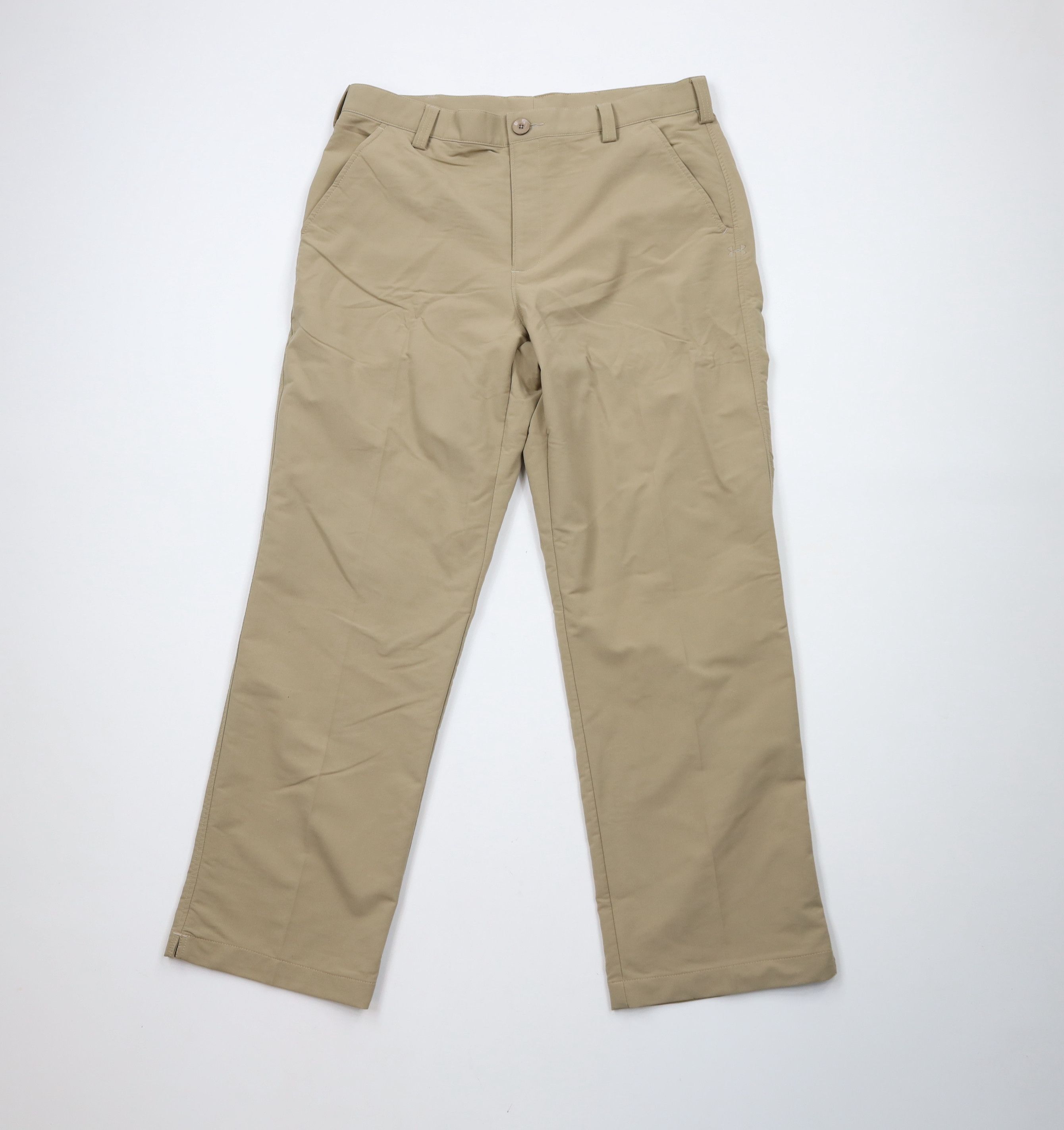 Under Armour × Vintage Under Armour Flat Front Tech Wide Leg Golfing Chino Pants Size US 34 / EU 50 - 1 Thumbnail