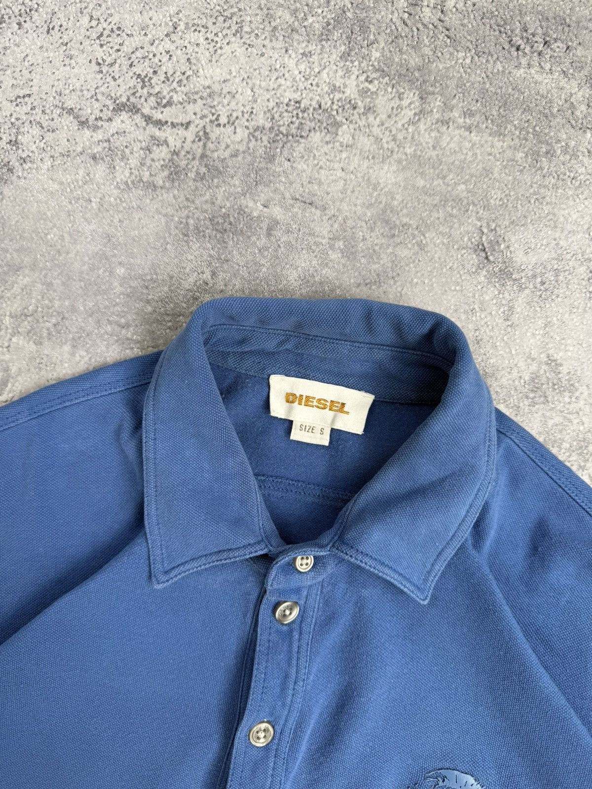 Diesel Vintage Y2K Diesel Avant Garde Polo Shirt 90s Streetwear Size US S / EU 44-46 / 1 - 9 Thumbnail