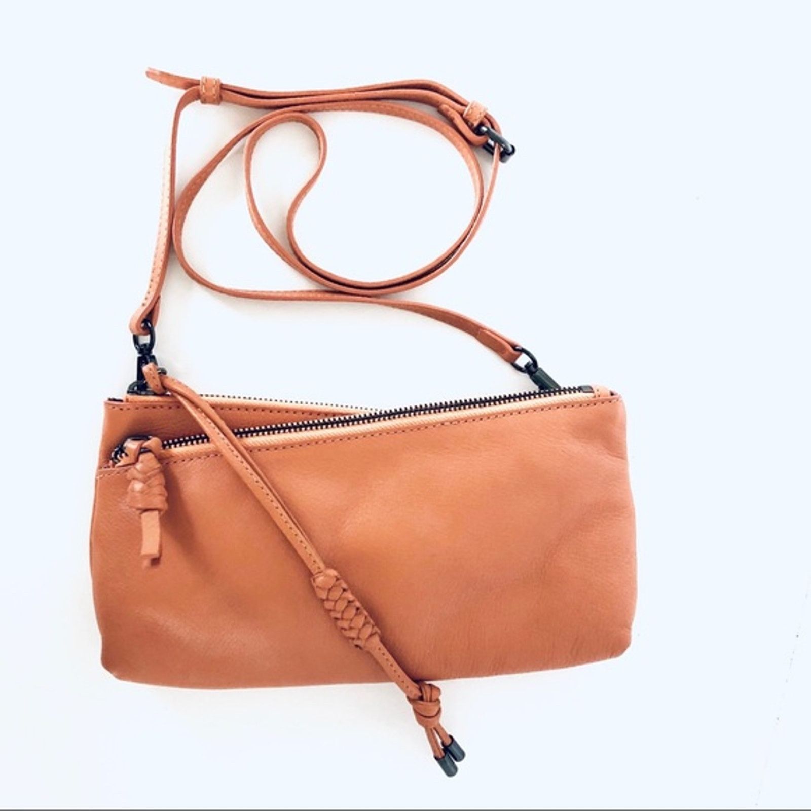 Other Kooba Selma Crossbody Melon Leather Double Zip Bag Size ONE SIZE - 1 Thumbnail