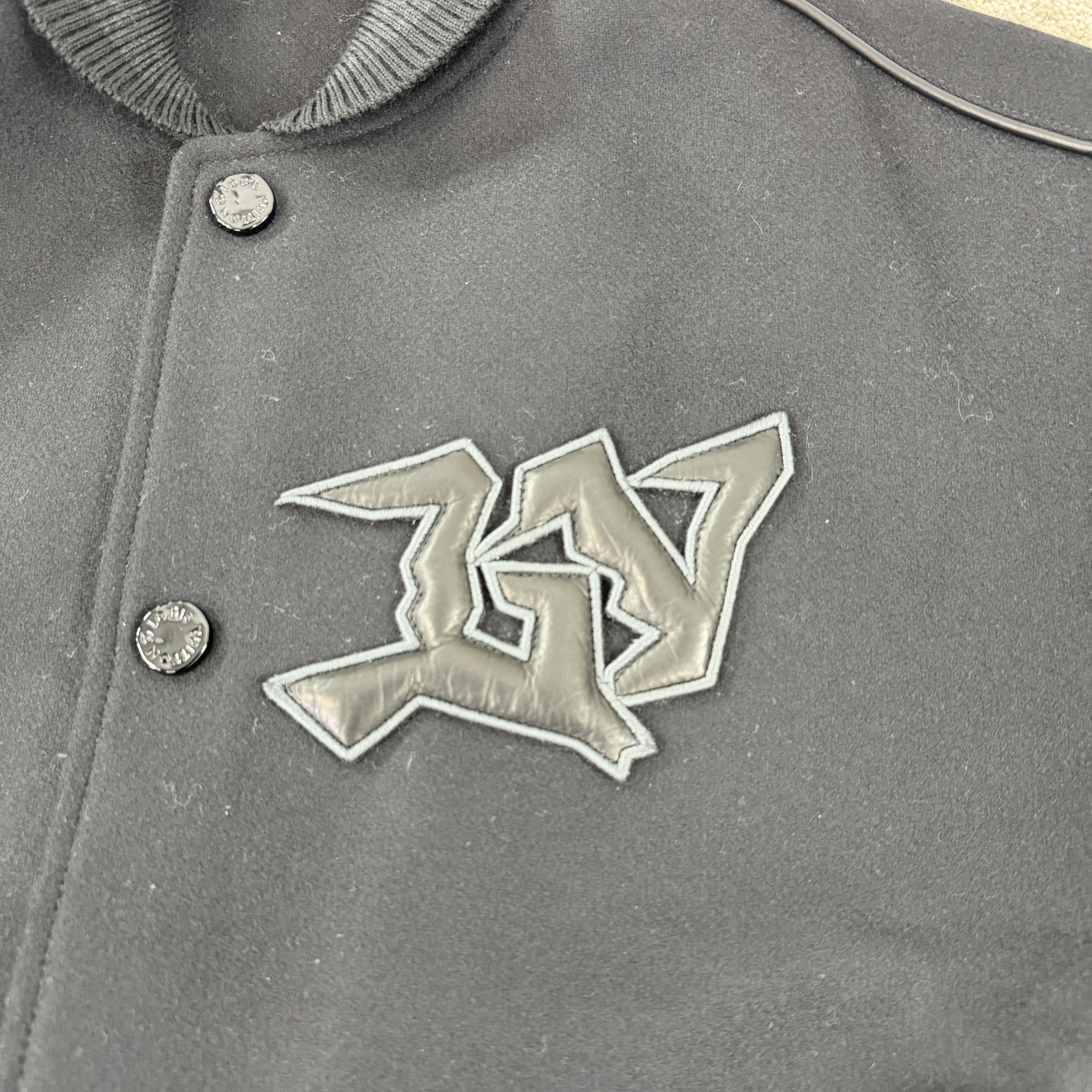 Louis Vuitton Louis Vuitton 1AA7EM Monogram Embosed Jacket Black RRP £3900 Size US S / EU 44-46 / 1 - 3 Thumbnail