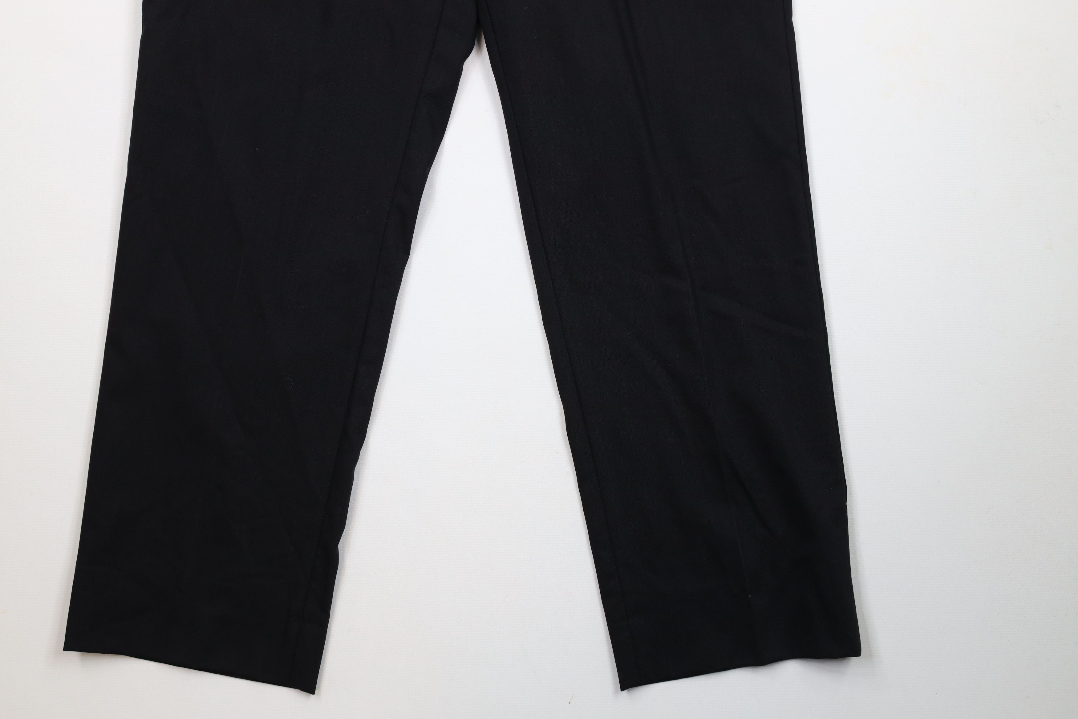 Vintage Vintage 90s Streetwear Wide Leg Chino Pants Trousers Black Size US 34 / EU 50 - 4 Thumbnail