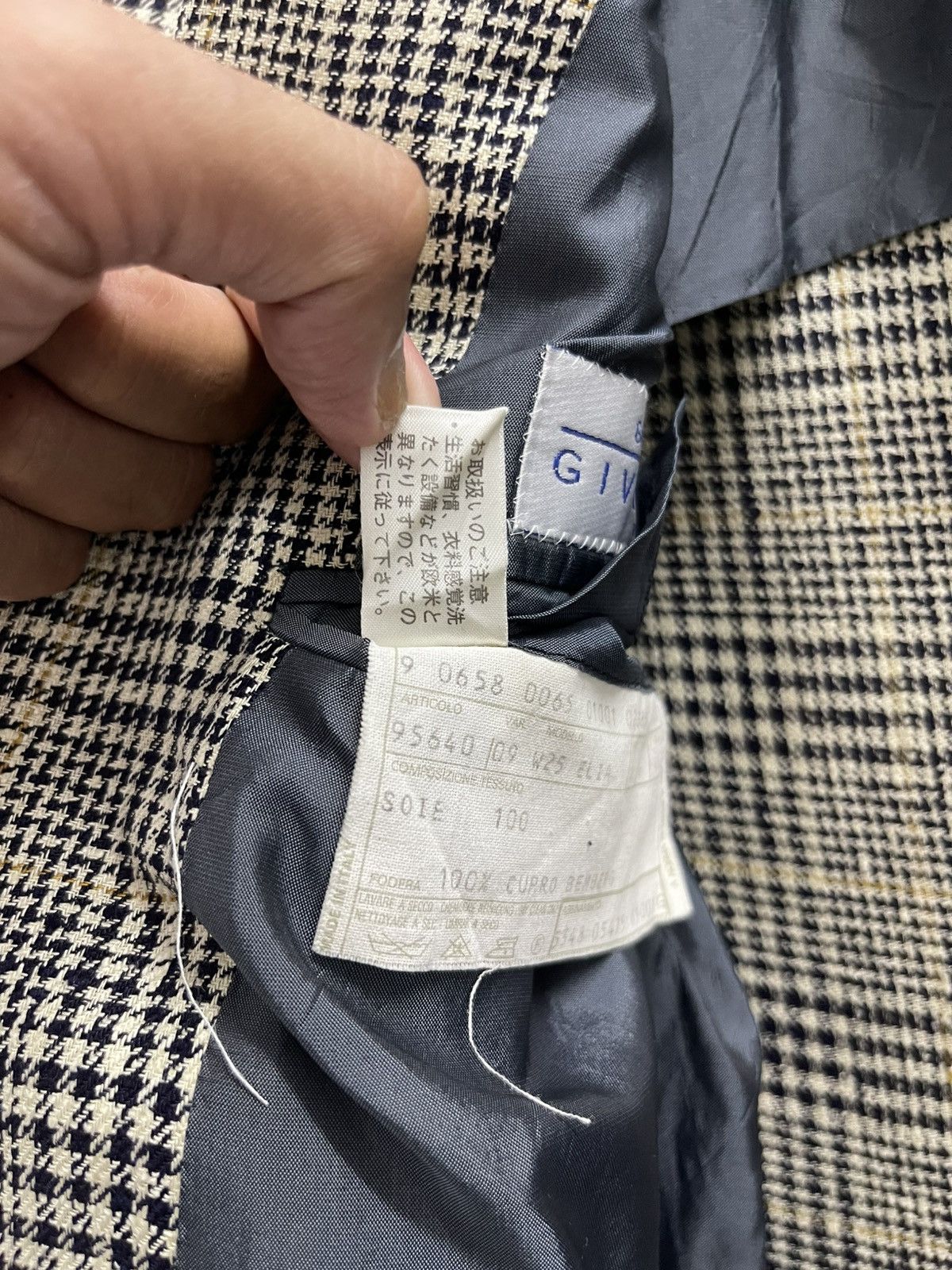 Givenchy Givenchy Gentleman Checkered Blazer Size 42R - 12 Thumbnail