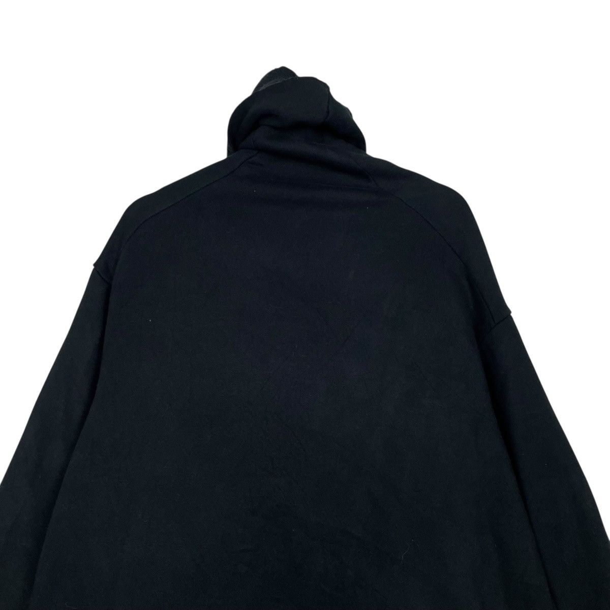 Japanese Brand Mizuiro Industries Black Hooded Buttonless Cape Coat Size M / US 6-8 / IT 42-44 - 8 Thumbnail
