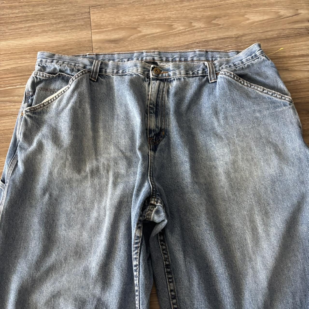 Japanese Brand Crazy Vintage Y2K/2000s Baggy Light Wash Skater Style Carpenter Denim Jeans! 42x30 Size US 42 / EU 58 - 5 Thumbnail