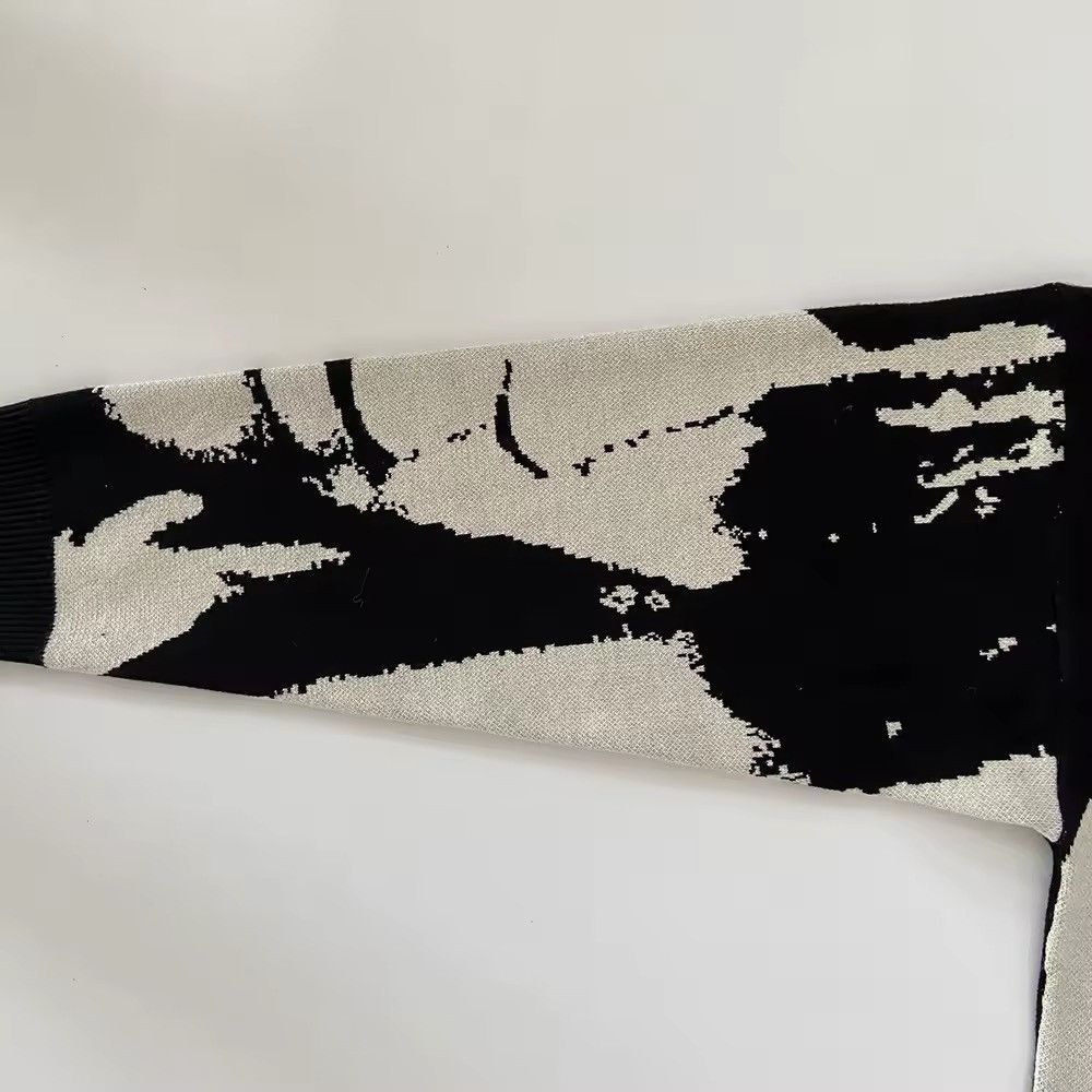 Designer × Vintage Design Knitted Streetwear Face Print Pullover Sweater Size US L / EU 52-54 / 3 - 3 Thumbnail