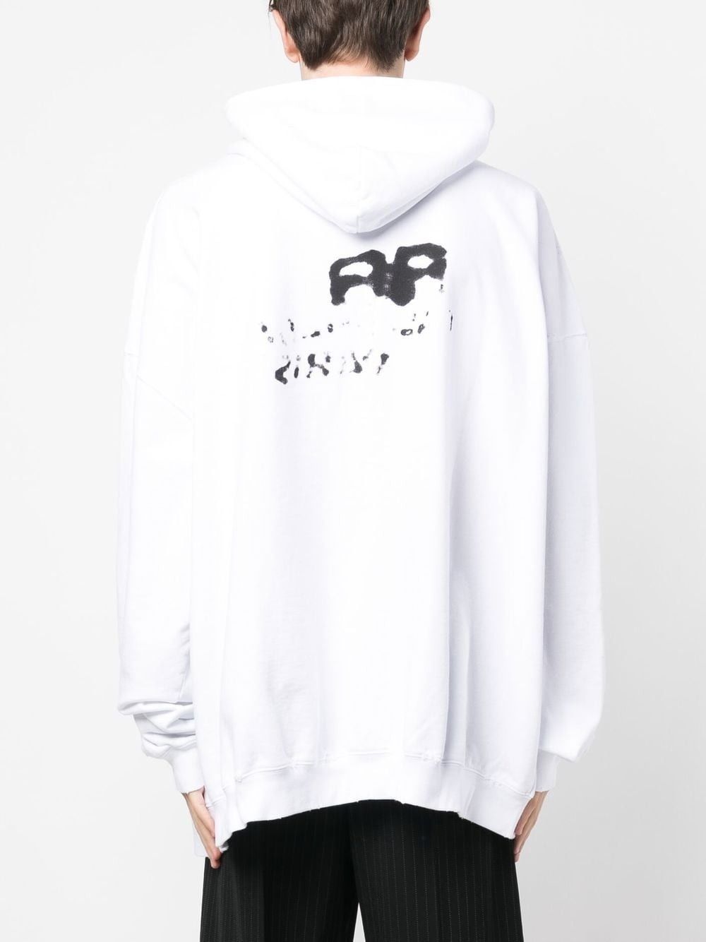 Balenciaga o1tr1nto1125 Hand-Drawn BB Icon Hoodie Large Fit in White Size US S / EU 44-46 / 1 - 4 Thumbnail