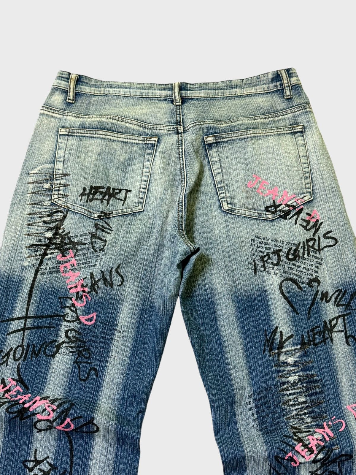 Hysteric Glamour FLARE DRAMA JEANS PRINTED DESIGN BOOT CUT STRETCHABLE JEANS Size US 34 / EU 50 - 12 Thumbnail