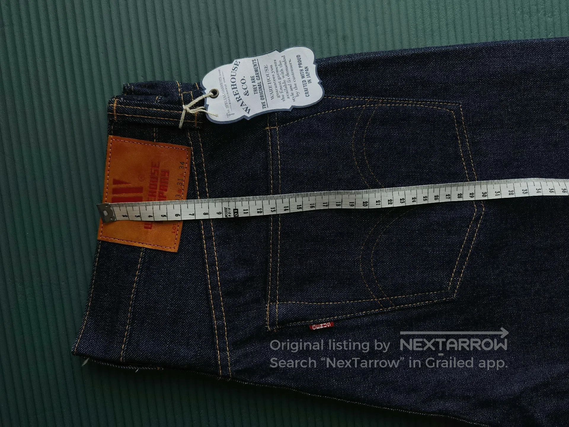 Warehouse Warehouse 1003XX Big W Leather Patch. Size US 31 - 4 Thumbnail