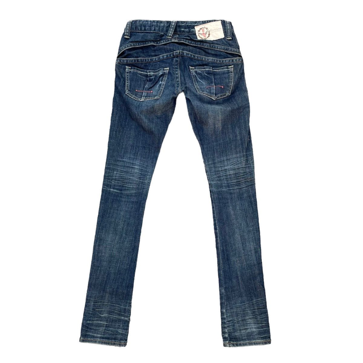 Beauty Beast × Hysteric Glamour × Japanese Brand 🇯🇵 ANTGAUGE SP PLATINUM SKINNY DENIM PANTS Size 28" / US 6 / IT 42 - 2 Thumbnail