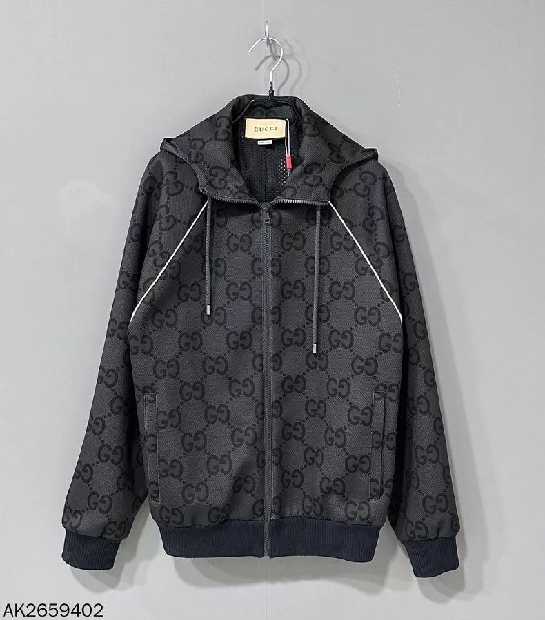 Gucci Gucci Fw23 gray full-print jacket 2501-Nextarrow Size US XXS / EU 40 - 1 Thumbnail