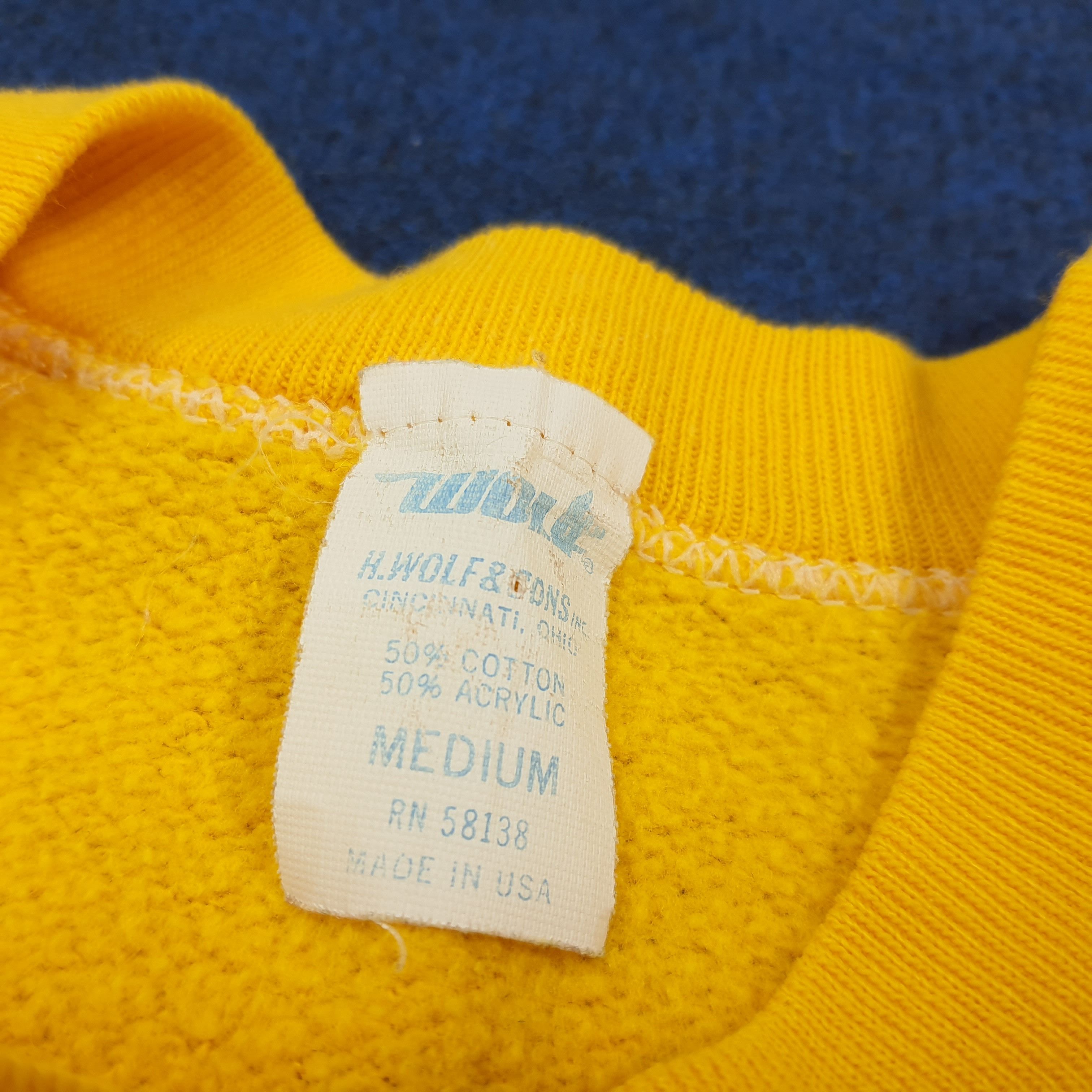 Vintage Vintage 80s University of Michigan Maize Crewneck C292N27 Size US S / EU 44-46 / 1 - 5 Thumbnail