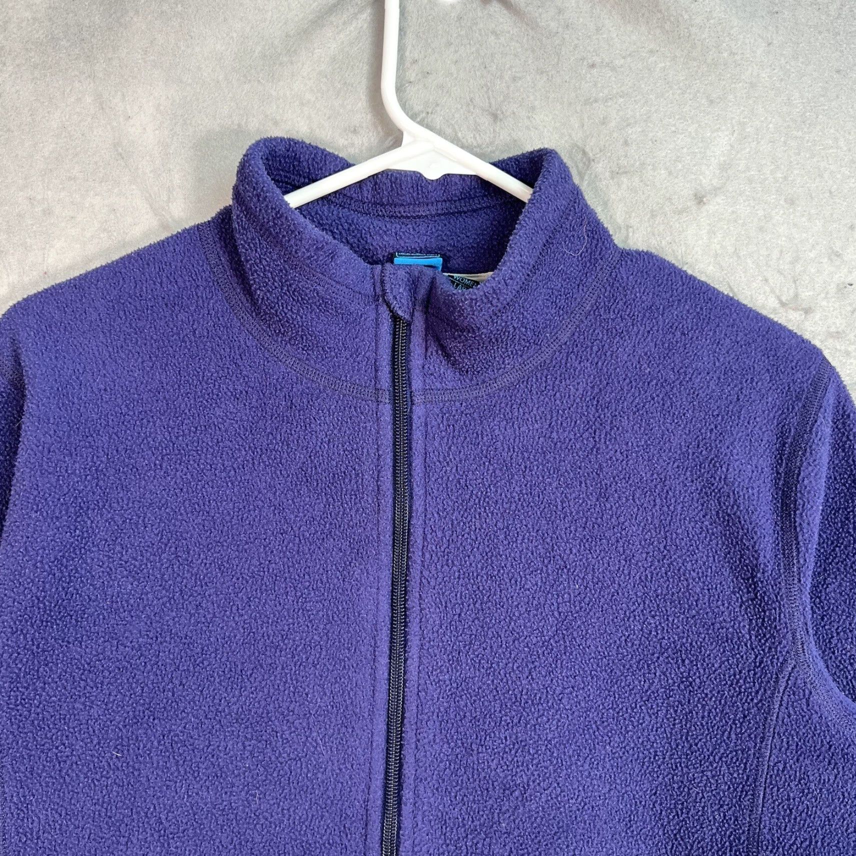 Eastern Mountain Sports VINTAGE EASTERN MOUNTAIN SPORTS Sweater Large Purple 90s Full Zip Solid Womens Size L / US 10 / IT 46 - 4 Thumbnail