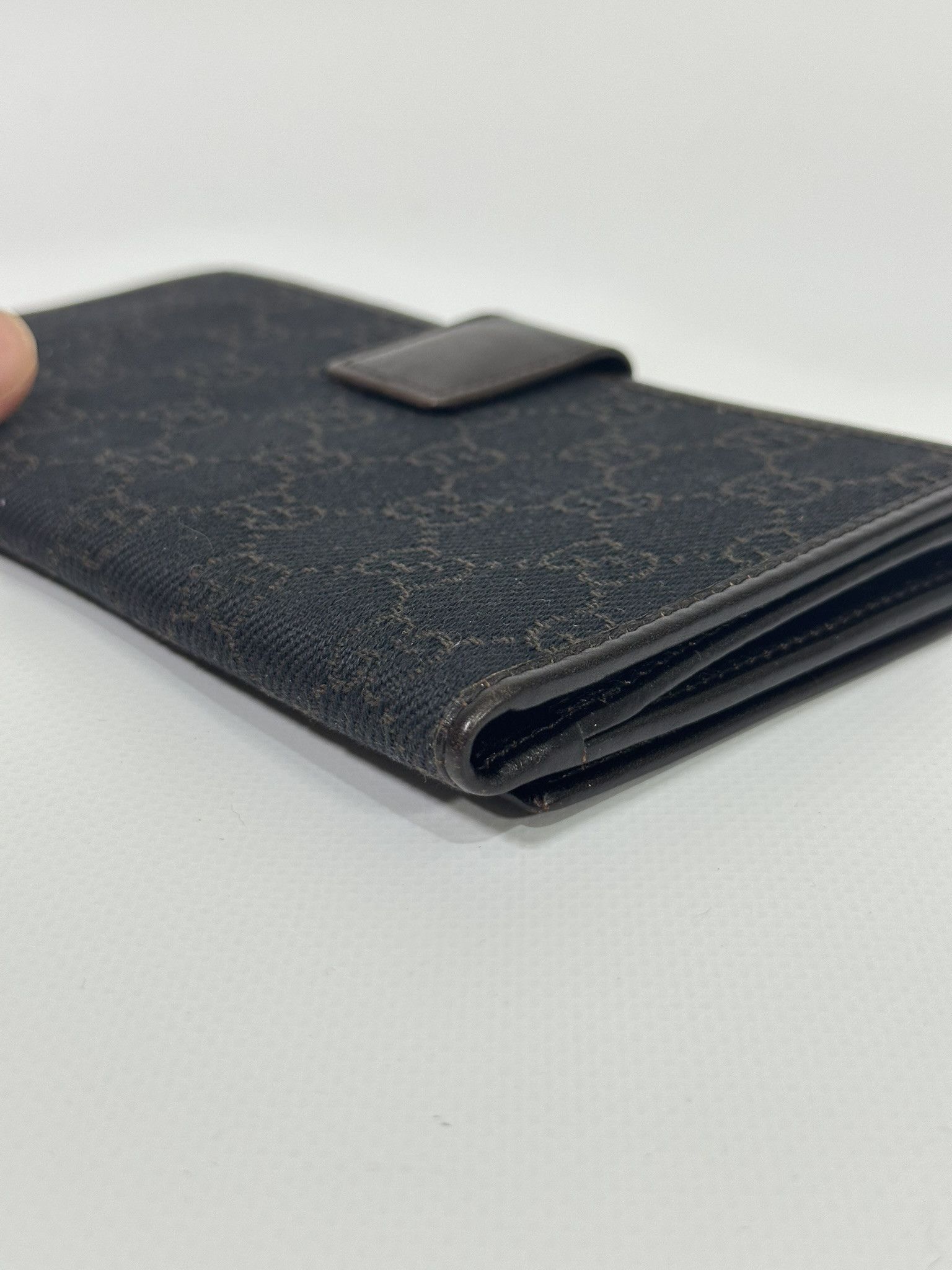 Gucci Gucci Long Wallet GG Monogram Canvas Brown and Gray Size ONE SIZE - 7 Thumbnail