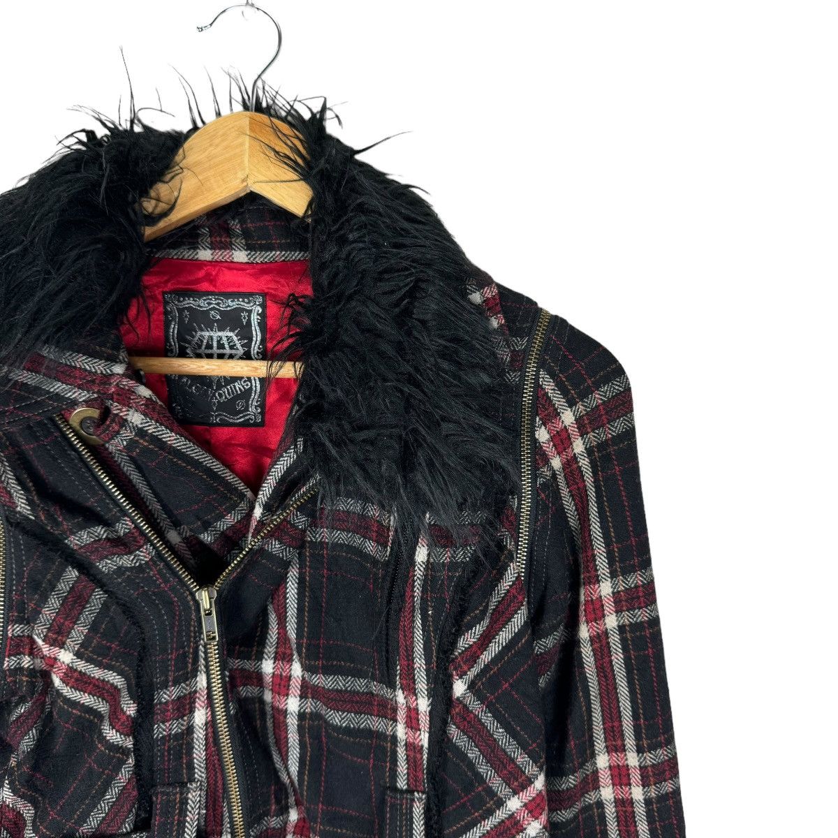 Beauty Beast ☀️ALGONQUINS FUR TARTAN DETACHABLE SLLEVE JACKET Size M / US 6-8 / IT 42-44 - 4 Thumbnail