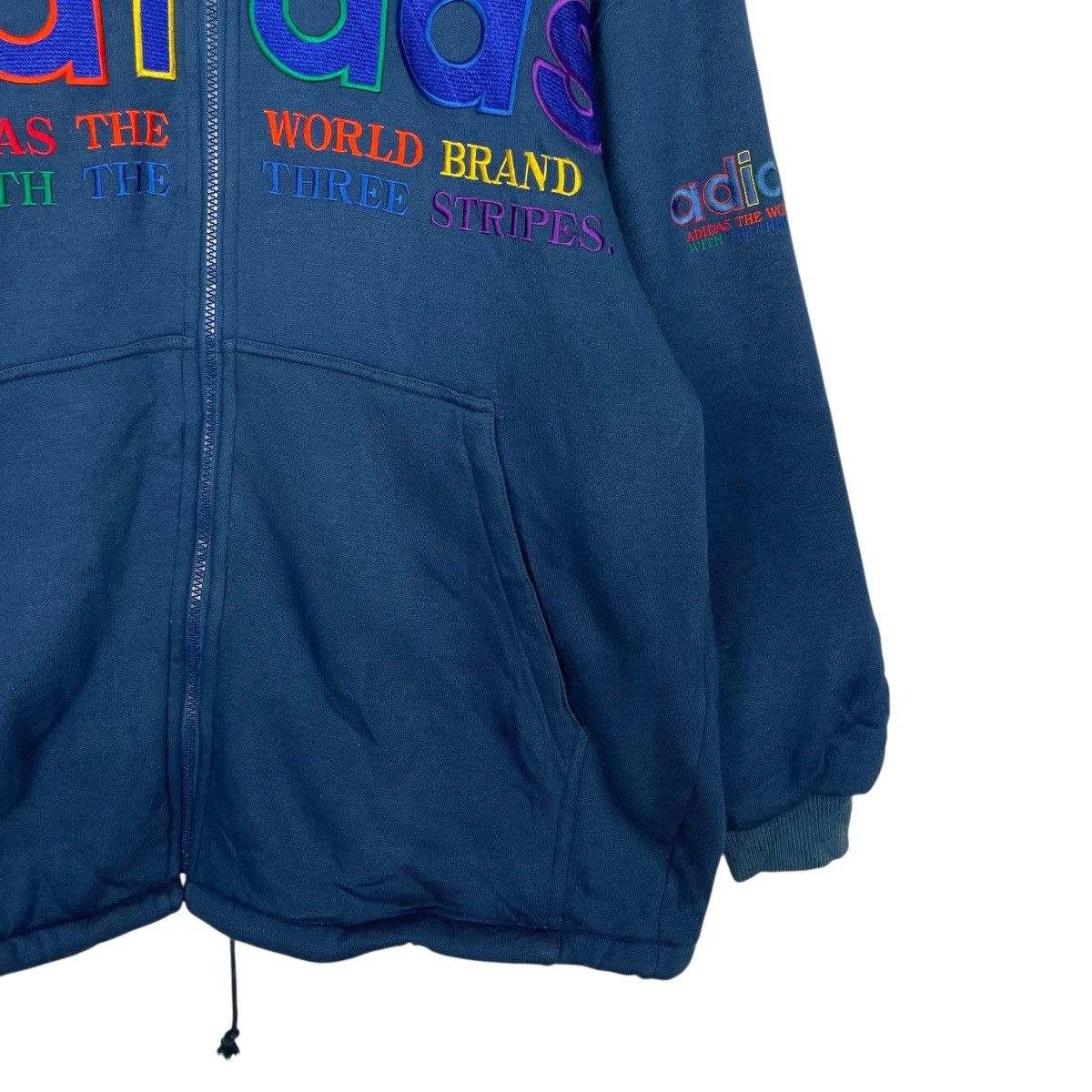 Adidas Adidas Big Logo Zipper Hoodie Size US L / EU 52-54 / 3 - 4 Thumbnail