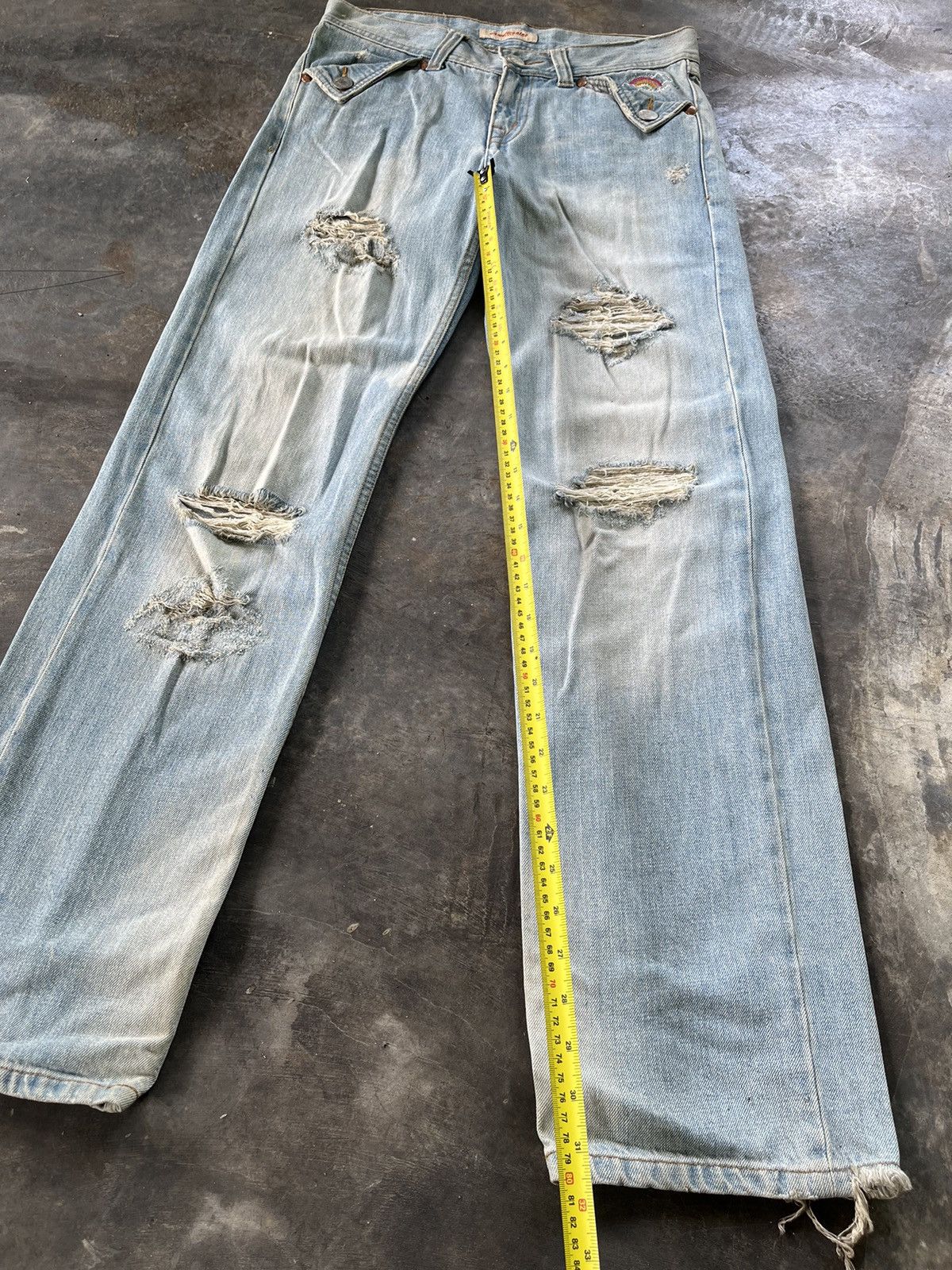 Hysteric Glamour × Vintage Vintage Inspired Hysteric Distressed Denim Size US 31 - 8 Thumbnail