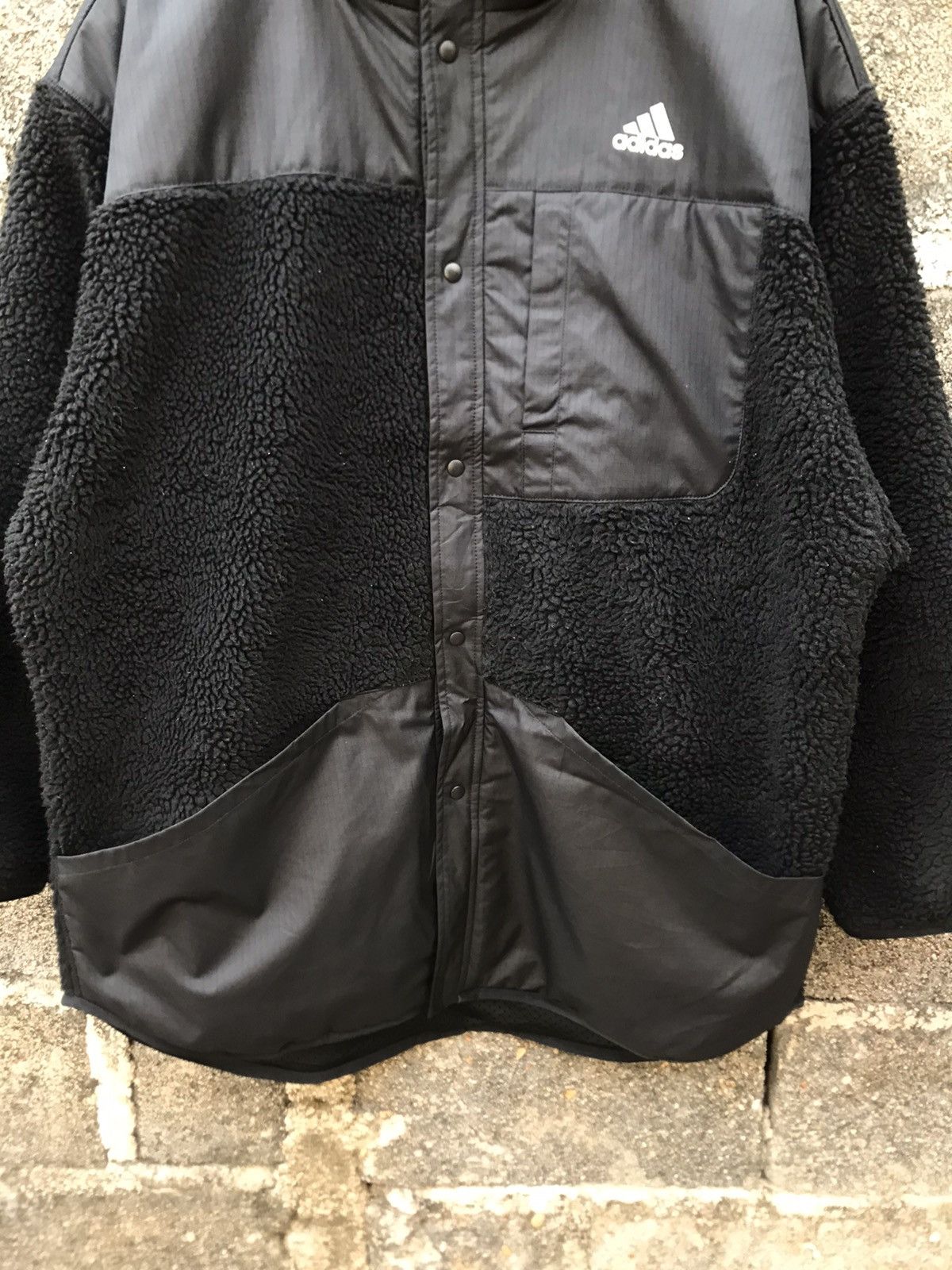 Adidas 🔥Adidas Reduced Barries Fleece Button Jacket Size US L / EU 52-54 / 3 - 3 Thumbnail