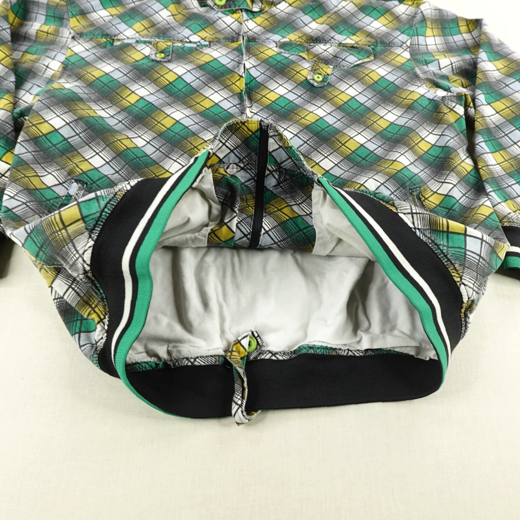 Vintage VINTAGE Celebrity By Design Jacket Mens 2XL Green Plaid Mid-Length Y2K Outdoor Size US XXL / EU 58 / 5 - 4 Thumbnail
