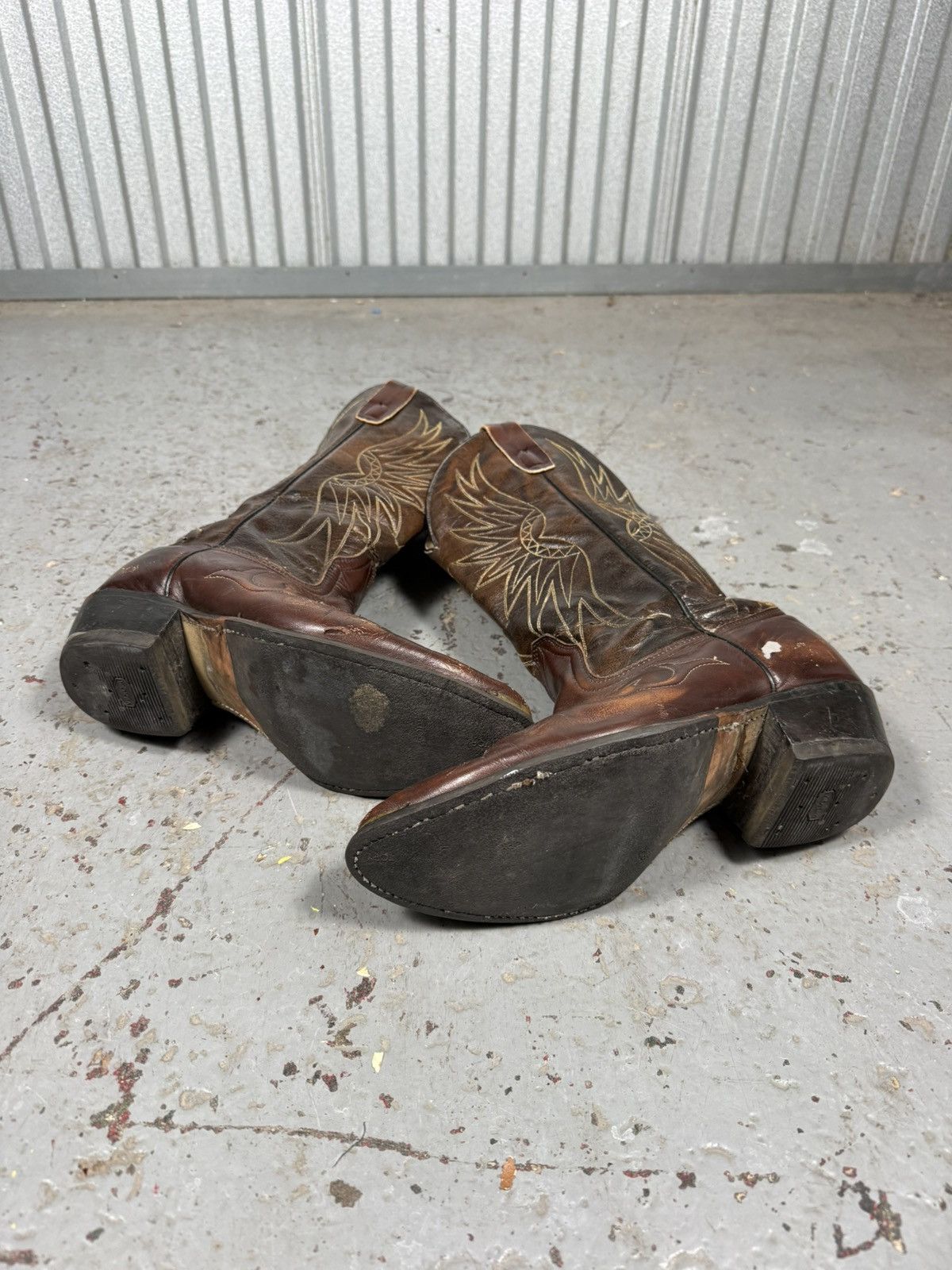 Boulet 80s Vintage Boulet Boots Canada Cowhide Cowboy Bootd Size US 9.5 / EU 42-43 - 2 Thumbnail