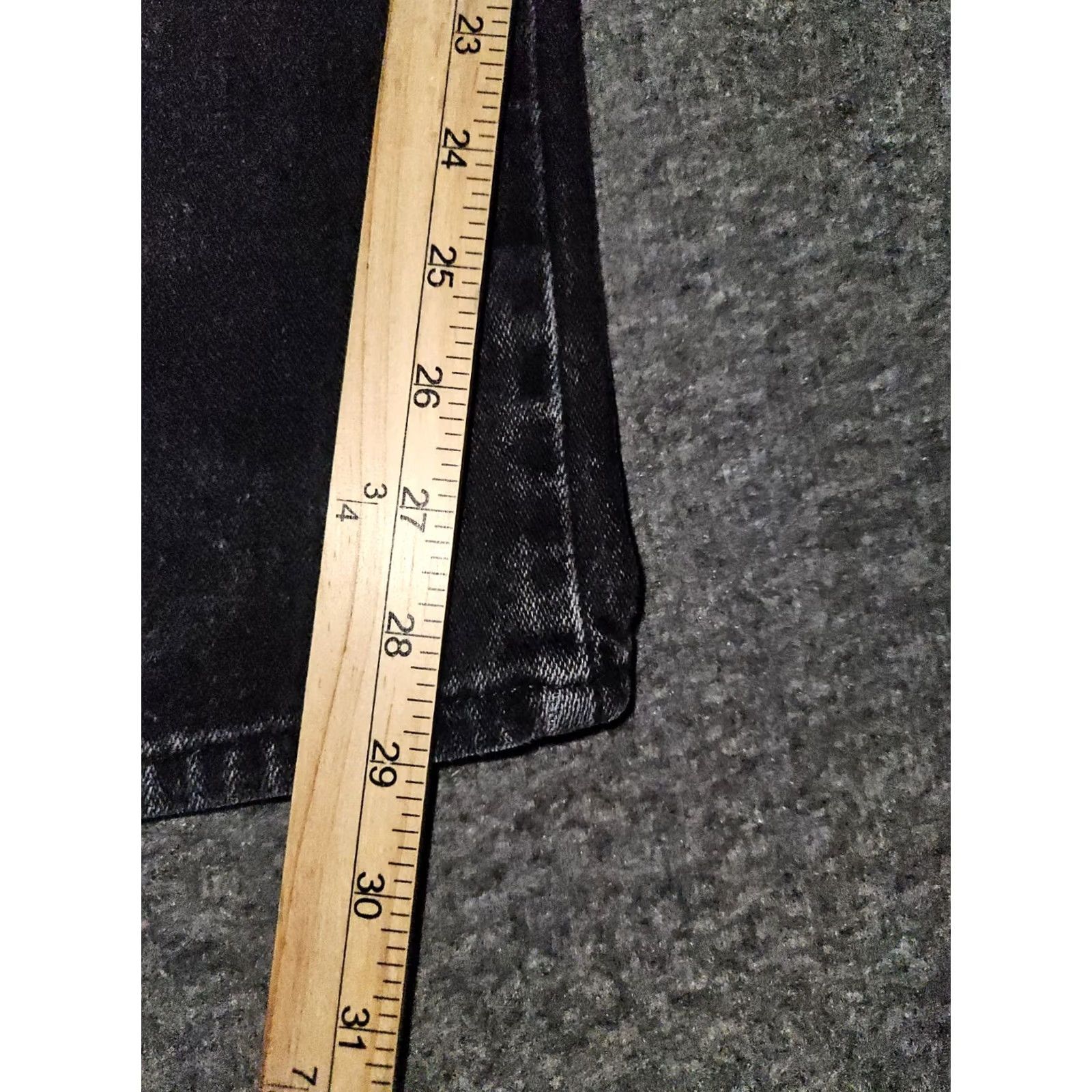 Wrangler VINTAGE Wrangler Jeans Straight Men's 40x29 Black High Rise Distressed 90s USA Logo Buttons Zipper Denim Belt Loops Pocket Size US 40 / EU 56 - 5 Thumbnail