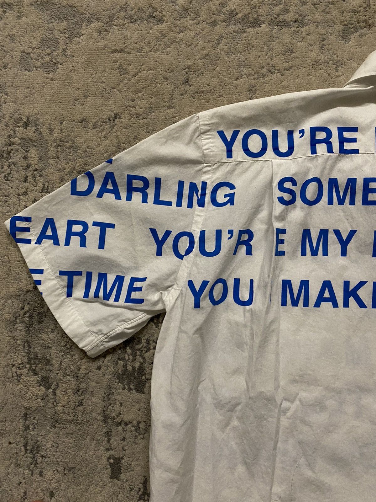 Junya Watanabe SS02 Poem Button Up "You're My Little Darling" Size US M / EU 48-50 / 2 - 8 Thumbnail