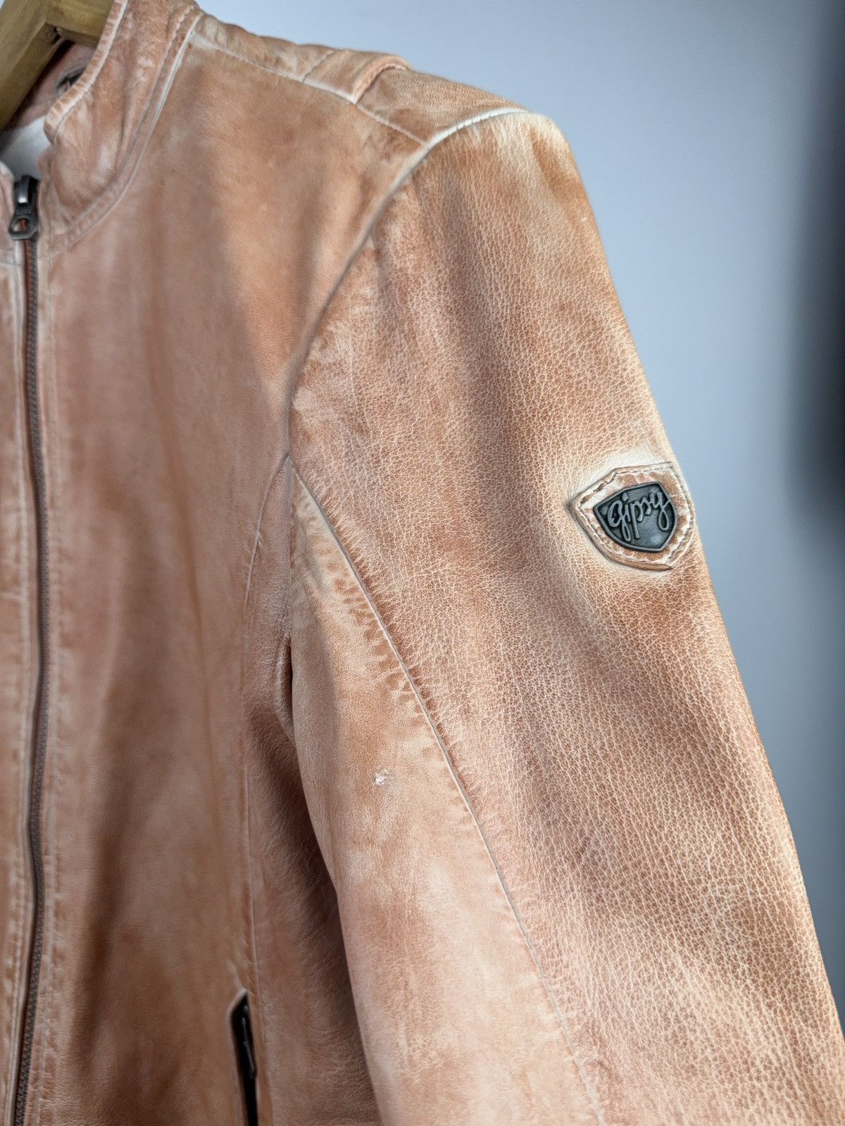 Genuine Leather Vintage 90s Gipsy Avant Garde Leather Biker MOTO Y2K Jacket Size S / US 4 / IT 40 - 11 Thumbnail