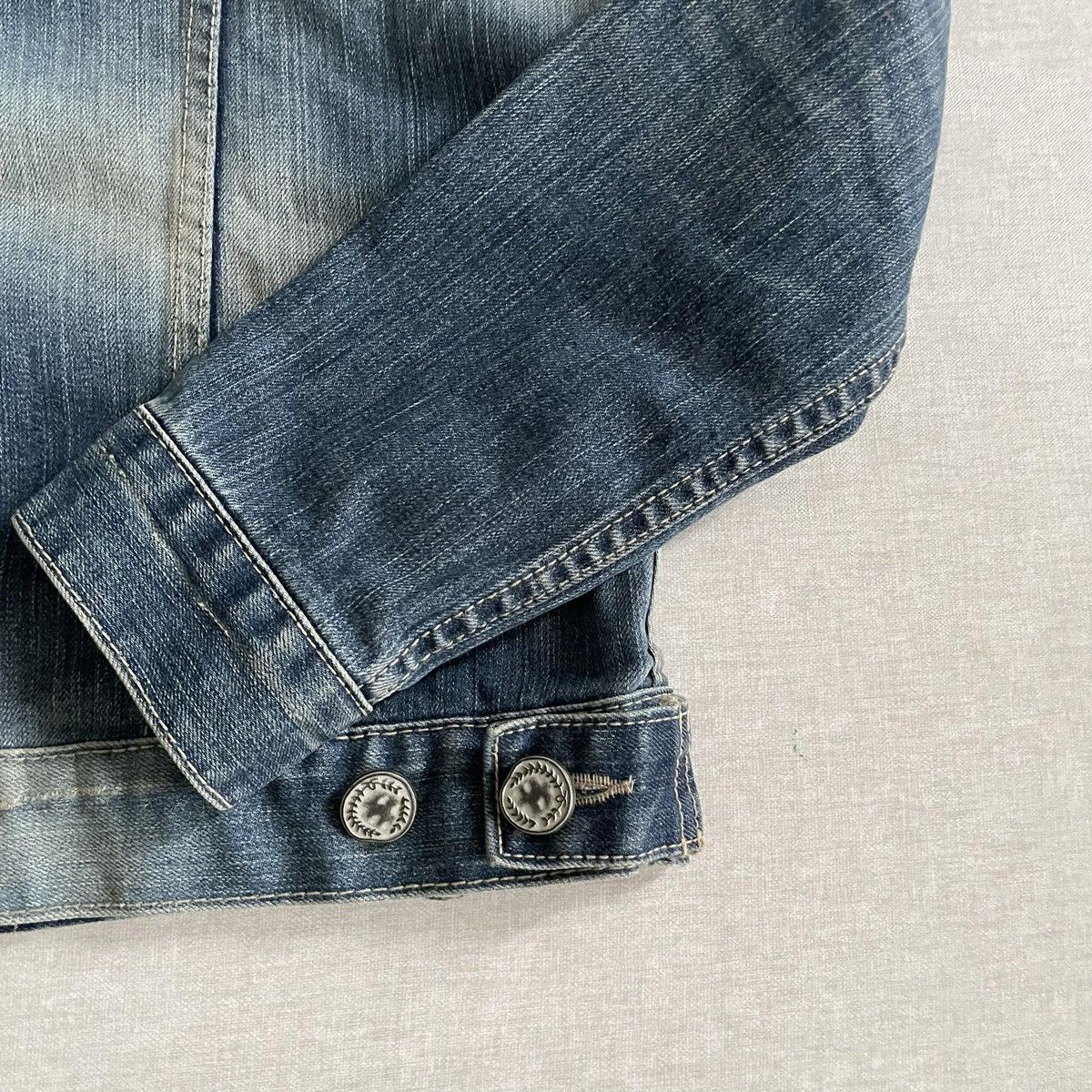 Attachment Attachment Stone Washed Distressed Denim Jacket Size US M / EU 48-50 / 2 - 6 Thumbnail