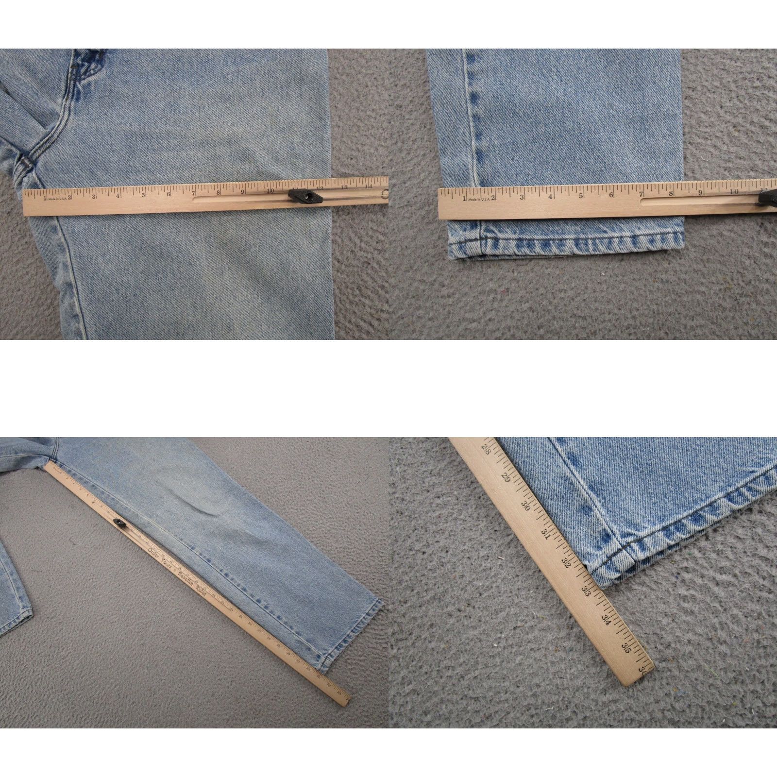Harley Davidson VTG Harley-Davidson Jeans Womens Size 14L Blue Denim Straight Leg Biker Motorcycle Logo 90s Womens Size 36" / US 14 / IT 50 - 8 Thumbnail