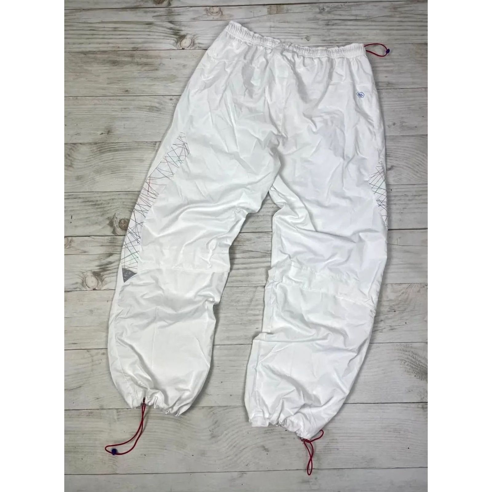 Nike VINTAGE Nike TN Track Pants Mens XL White Nylon Swoosh 00s Vintage Activewear Size US 36 / EU 52 - 3 Thumbnail