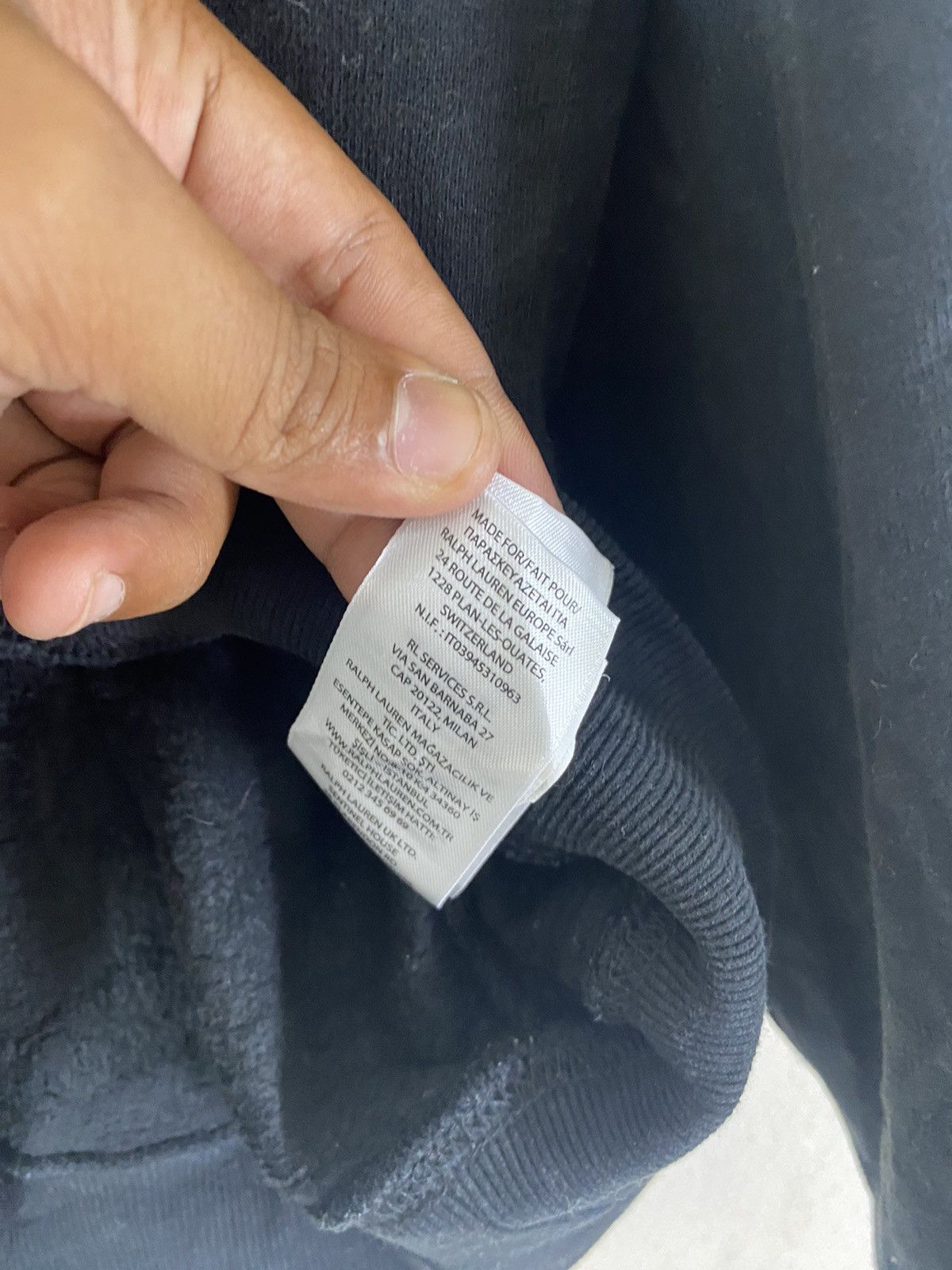 Japanese Brand × Polo Ralph Lauren Polo Ralph Lauren Sweatshirt Black Size US XS / EU 42 / 0 - 9 Thumbnail