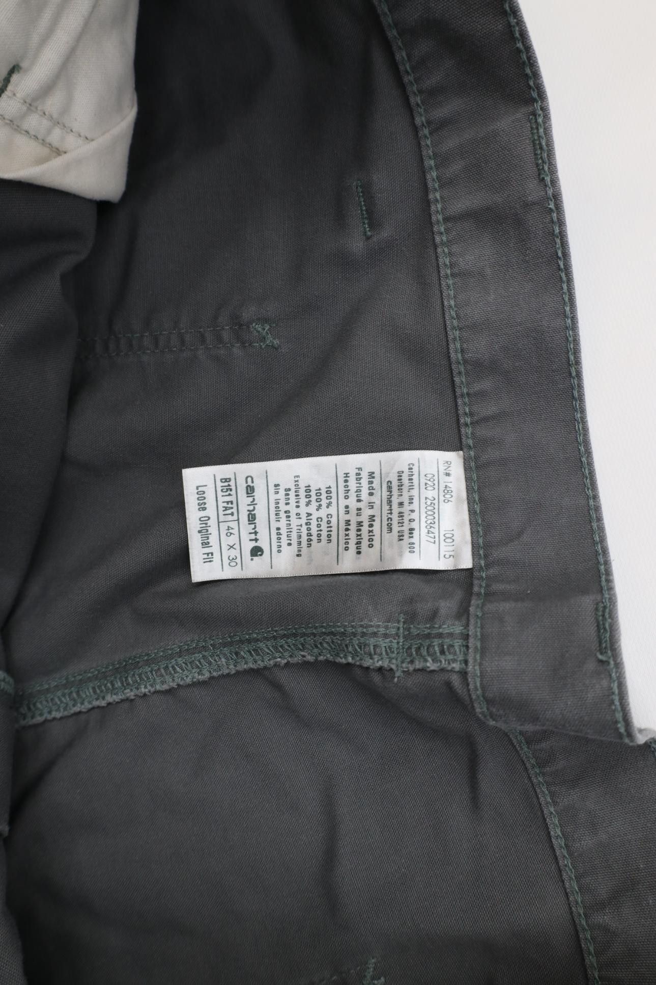 Carhartt Vintage Y2K Carhartt Loose Fit Wide Leg Dungaree Pants Gray Size US 44 / EU 60 - 7 Thumbnail