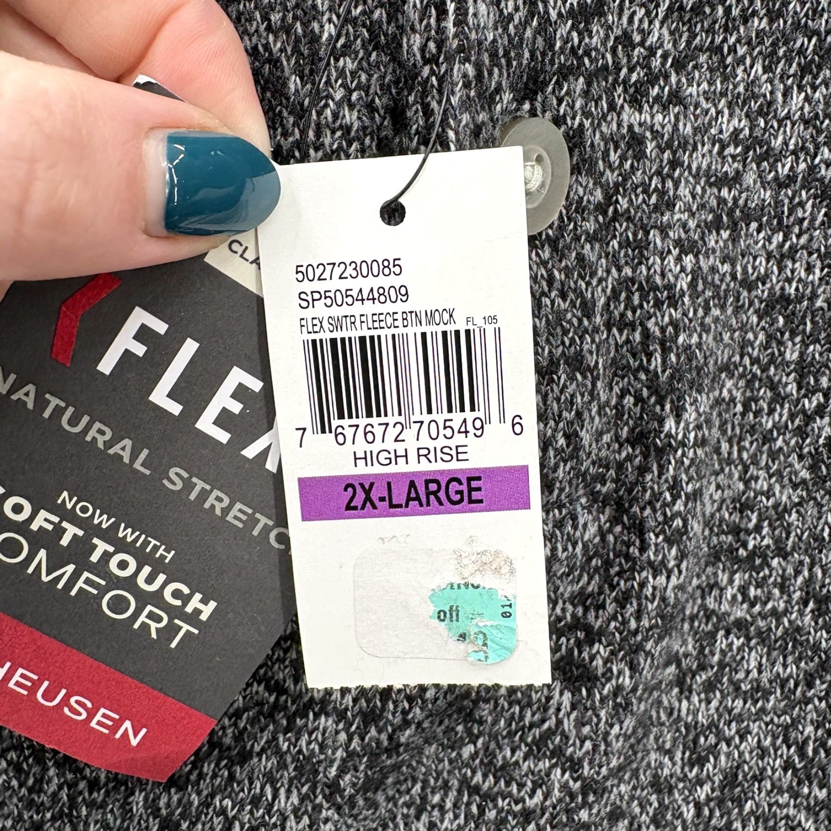 Van Heusen Van Heusen Sweater Mens 2XL Gray Mock Neck Knit Pullover Button NWT Regular Winter Casual Knitwear Mens Size US XXL / EU 58 / 5 - 6 Thumbnail