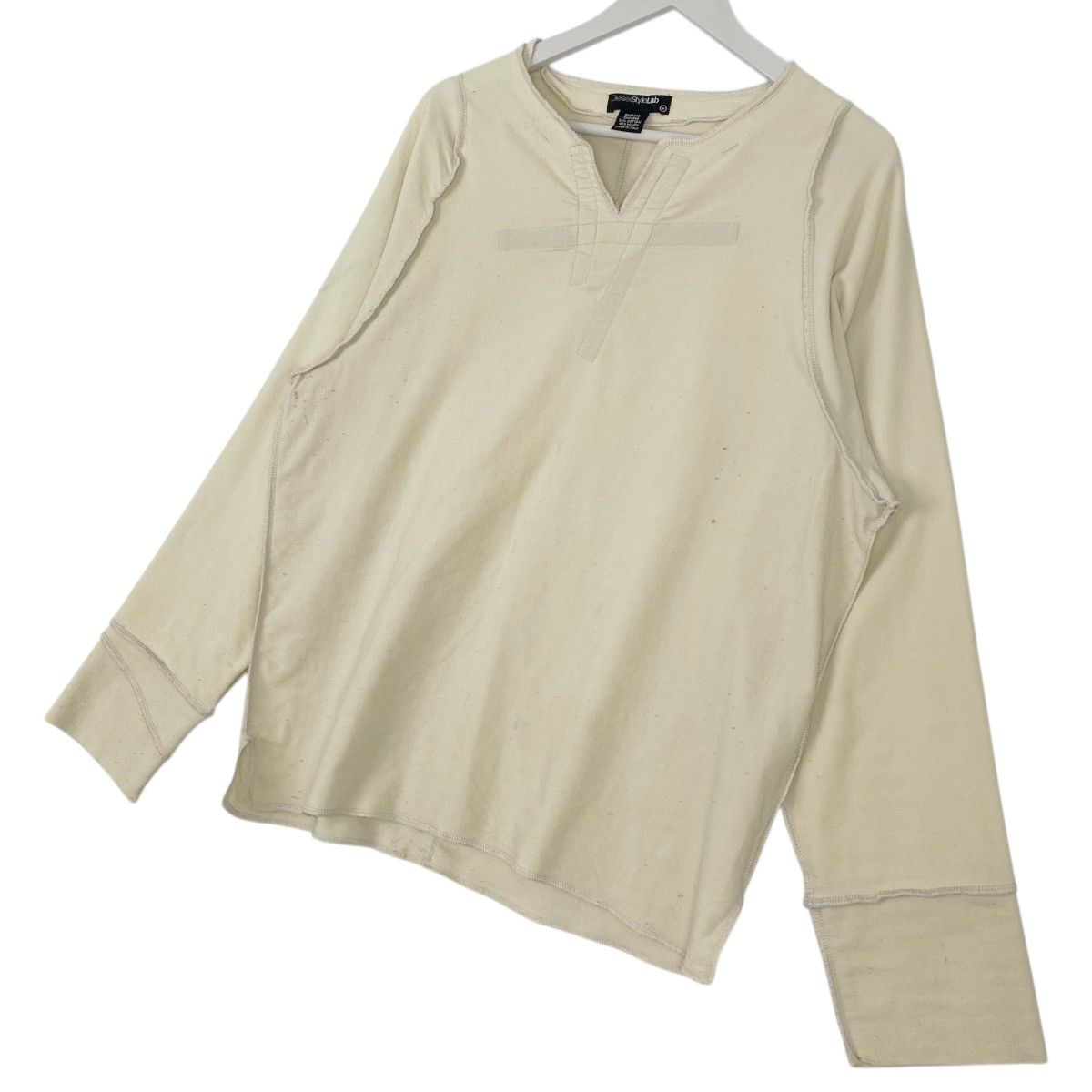 Other Vintage Diesel Style Lab Sweatshirt Beige Made In Italy Size US M / EU 48-50 / 2 - 2 Thumbnail