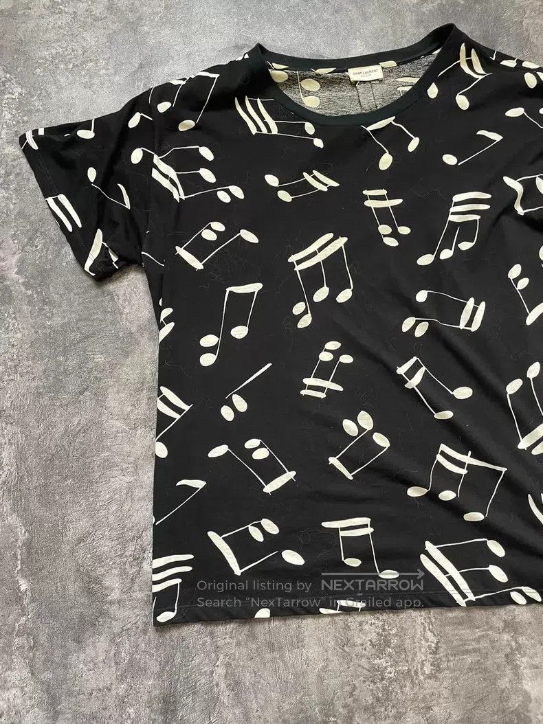 Saint Laurent Paris Saint Laurent Paris Fully Printed Barrage Music Note Short Size US XXL / EU 58 / 5 - 2 Thumbnail