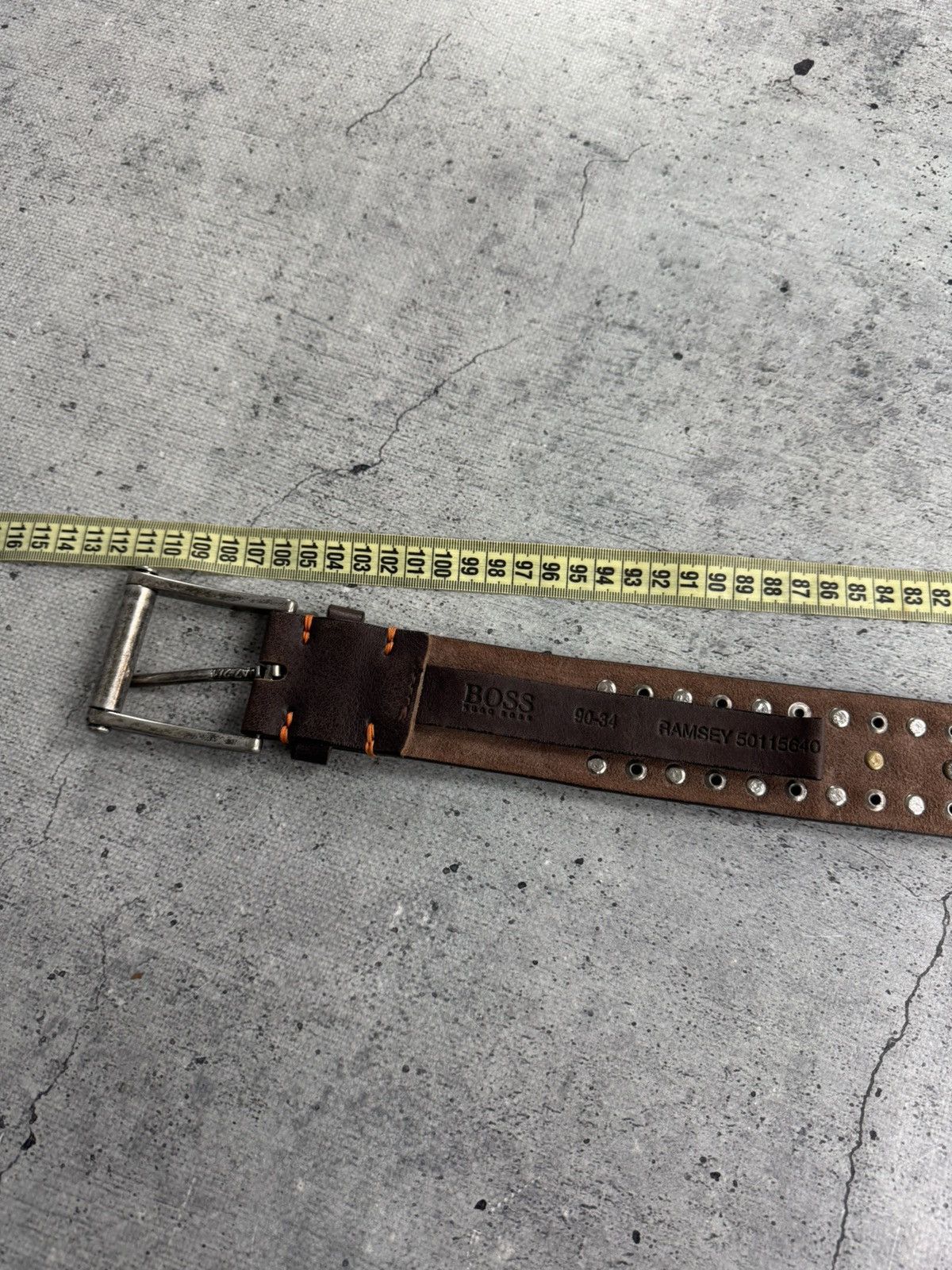 Hugo Boss HUGO BOSS REAL LEATHER BROWN CLASSIC VINTAGE Y2K BELT Size ONE SIZE - 9 Thumbnail