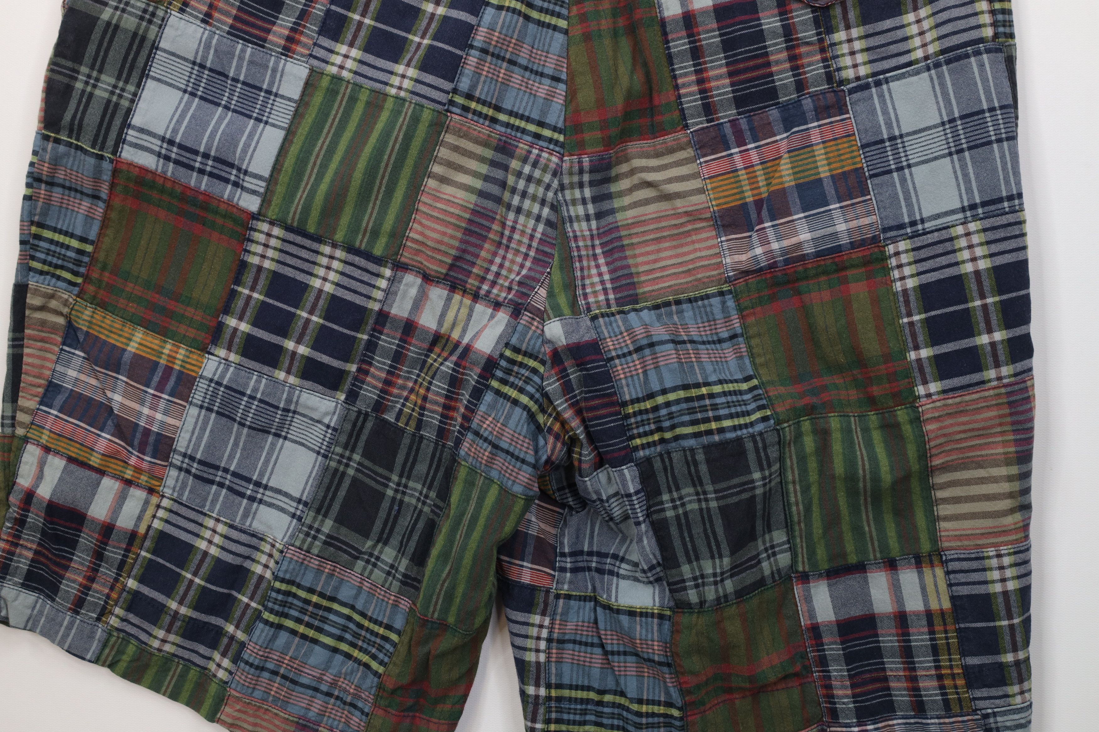 Ralph Lauren Vintage 90s Ralph Lauren Plaid Patchwork Button Fly Shorts Size US 36 / EU 52 - 10 Thumbnail