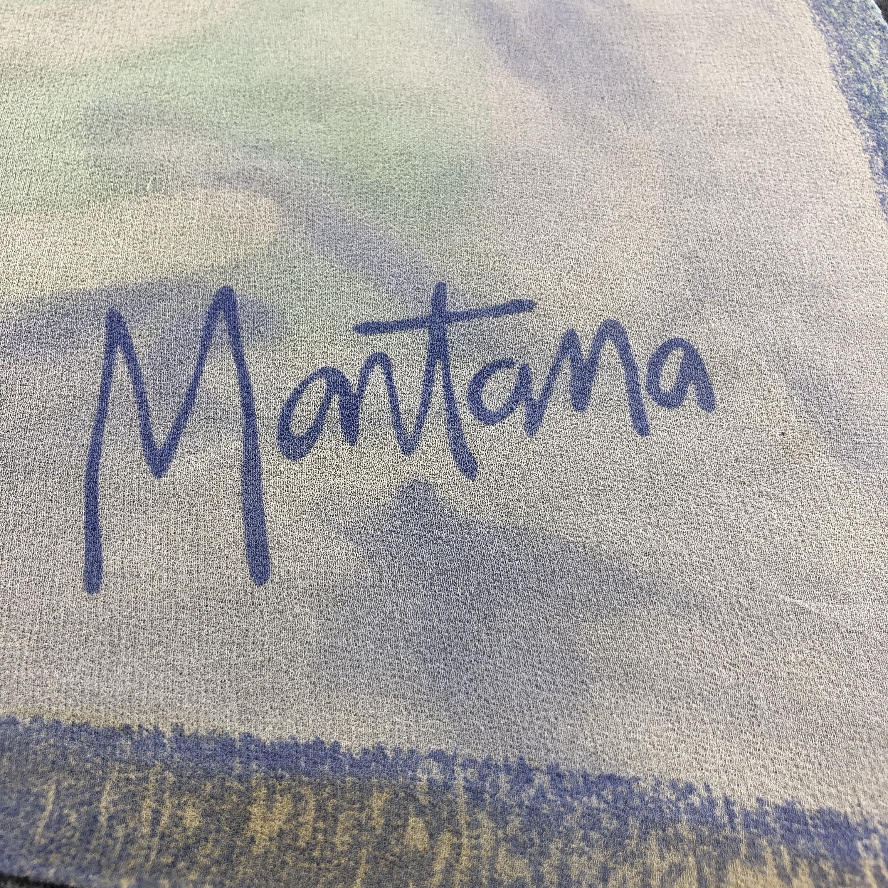 Claude Montana Montana Abstract Hand Rolled Silk Scarf M1012 Size ONE SIZE - 4 Thumbnail