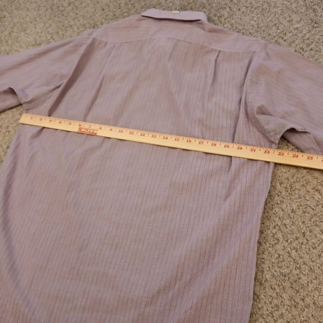 Van Heusen Van Heusen Shirt Mens Size 16 Purple Plaid Long Sleeve Button Up Cotton Blend - Vintage - Size US L / EU 52-54 / 3 - 7 Thumbnail
