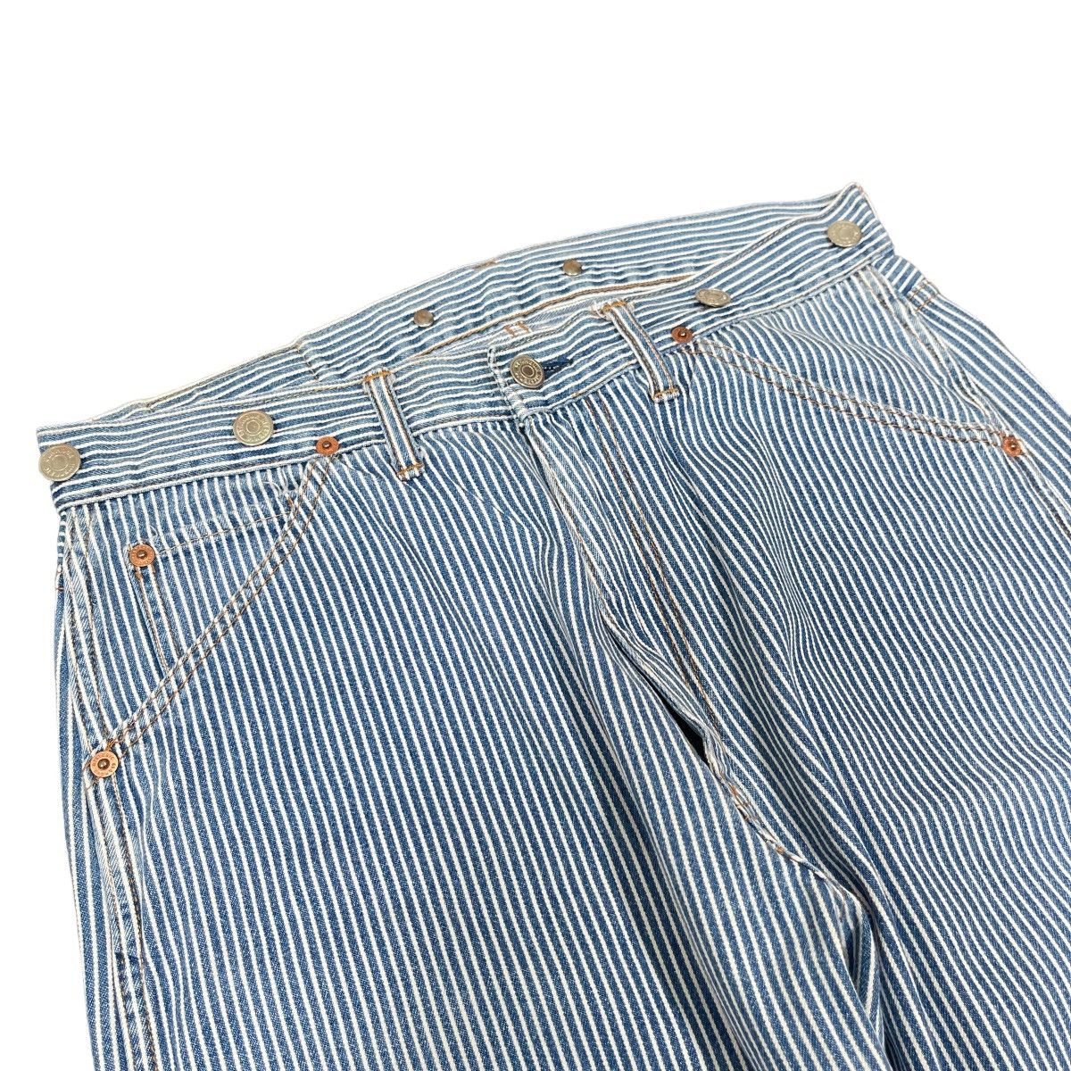 Hysteric Glamour Hysteric Glamour Kinky Carpenter Striped Denim Jeans Size US 32 / EU 48 - 6 Thumbnail