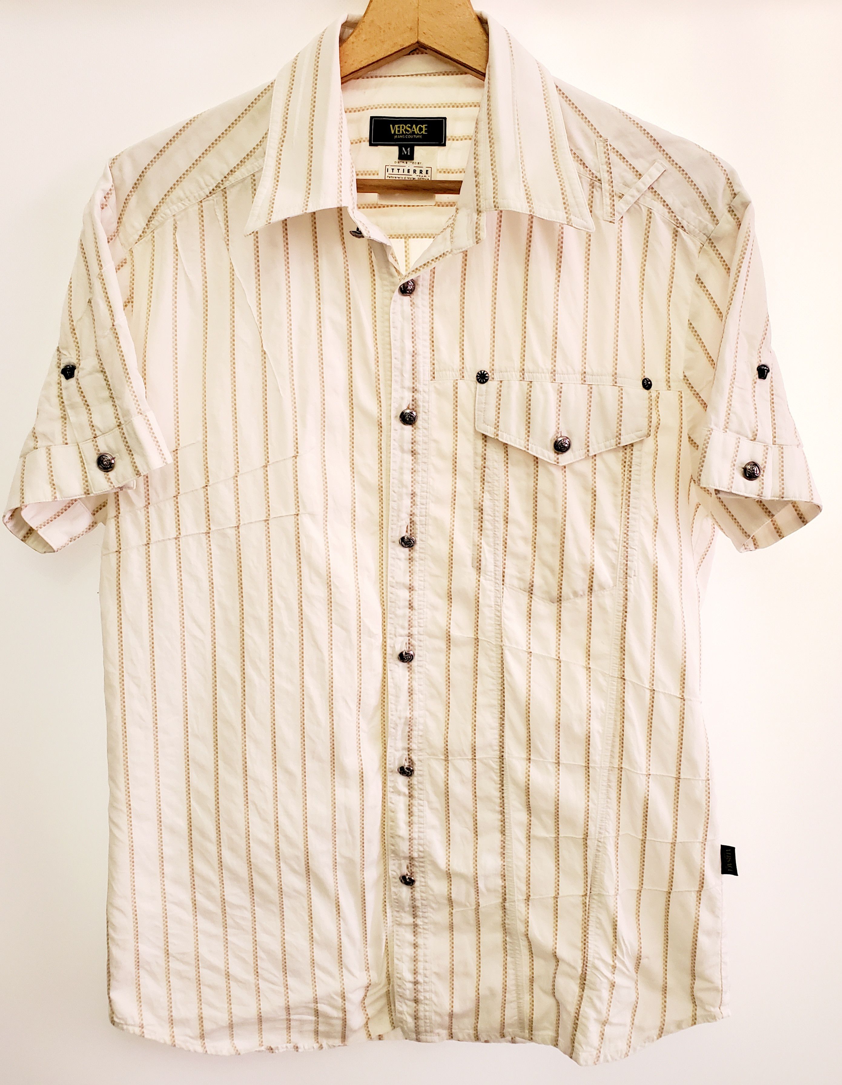 Versace Jeans Couture × Vintage RARE Versace Vintage Button Shirt size M Size US M / EU 48-50 / 2 - 1 Thumbnail