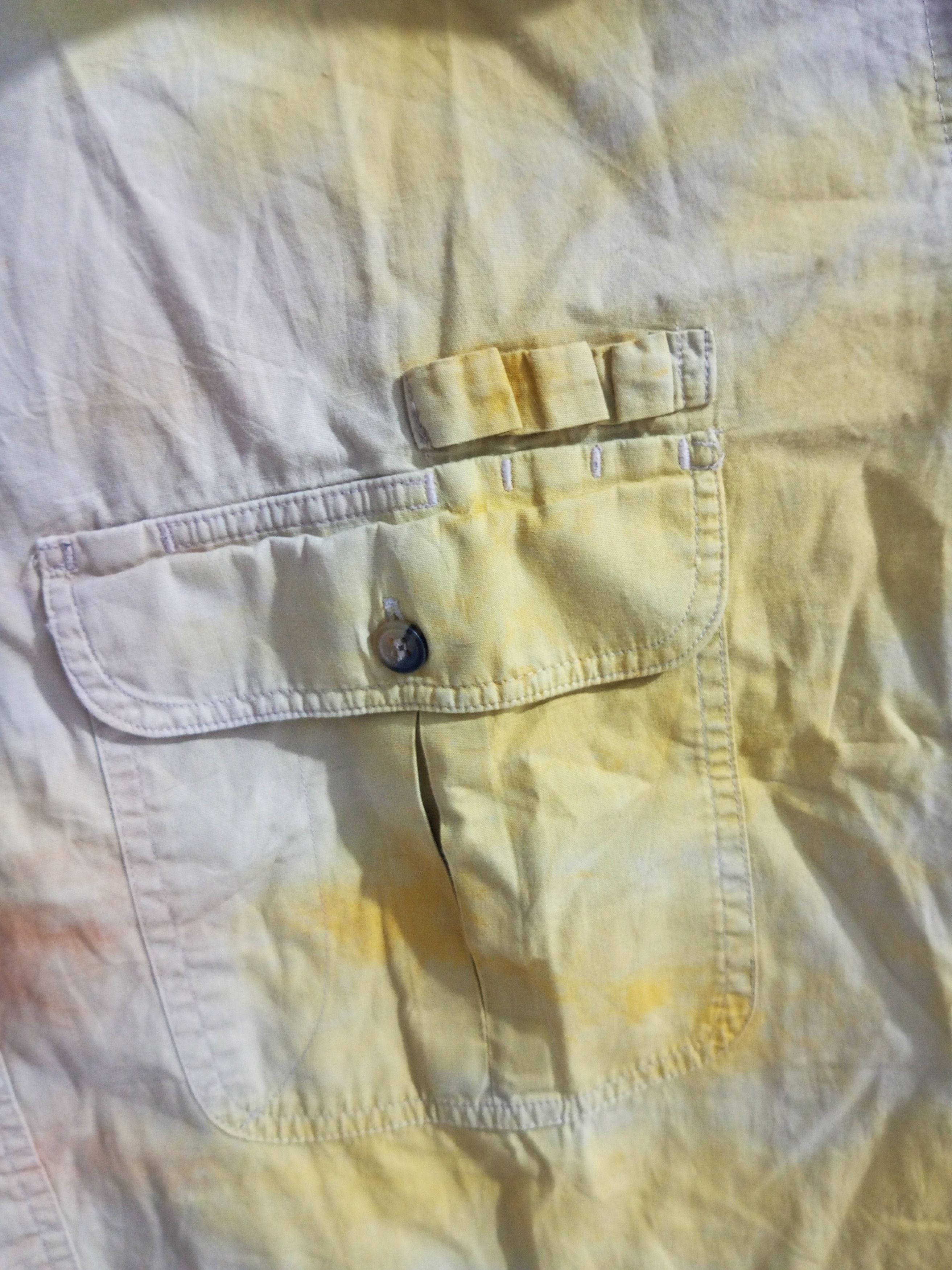 Vintage Vintage Head wind tie dye multi pocket shirt Size US XL / EU 56 / 4 - 5 Thumbnail