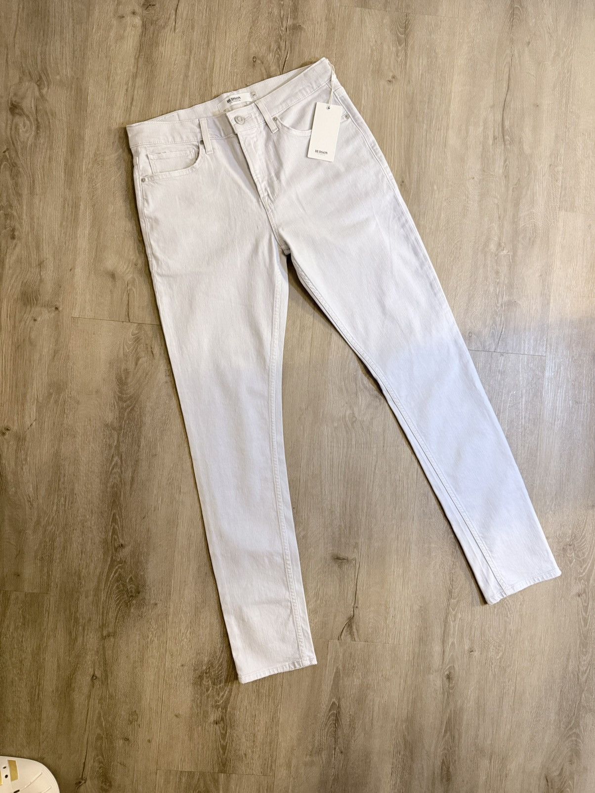 Hudson Hudson Blake AXL White Skinny Slim Stretch Twill 5-Pocket Size US 32 / EU 48 - 1 Thumbnail
