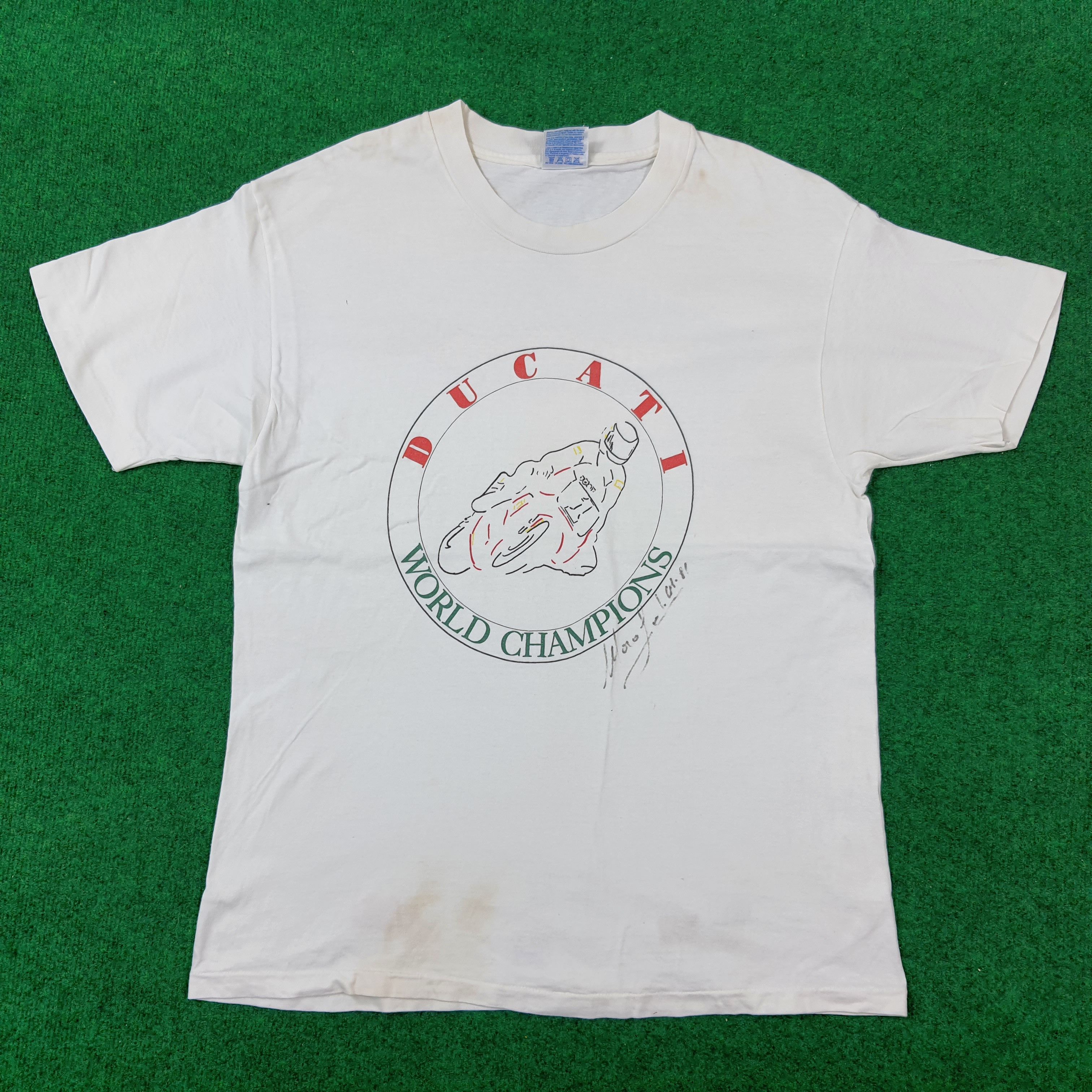 Vintage Vintage Ducati Champion Moto Liberty Texas With Sign Tshirt Size US M / EU 48-50 / 2 - 1 Thumbnail