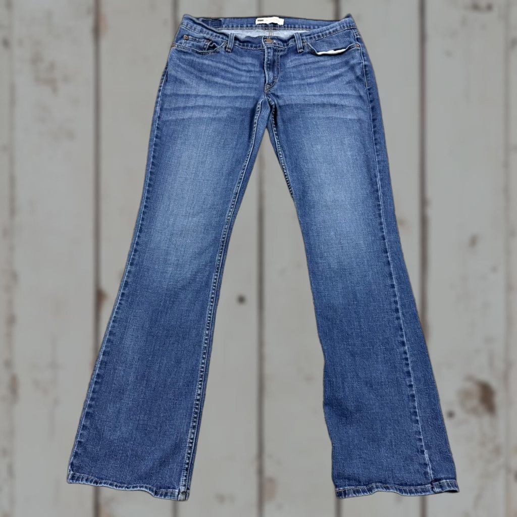 Levi's Levi's Jeans 524 Bootcut Denim 30x31 Women Regular Stretch Dark Wash Blue 13L Size 34" / US 12 / IT 48 - 1 Thumbnail